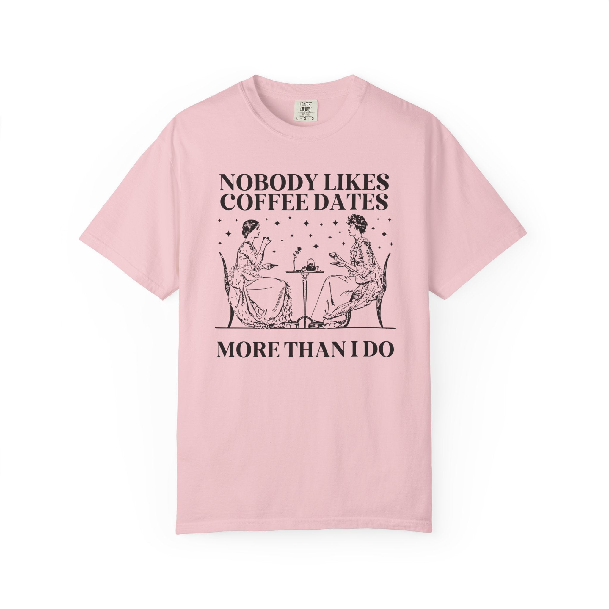 Funny Coffee Lover Tee Shirt for Friend Who Loves Coffee Dates, Funny Friend Gift, Funny Sarcastic Tee Shirt with Stars, Gift for Sister - Opal and June