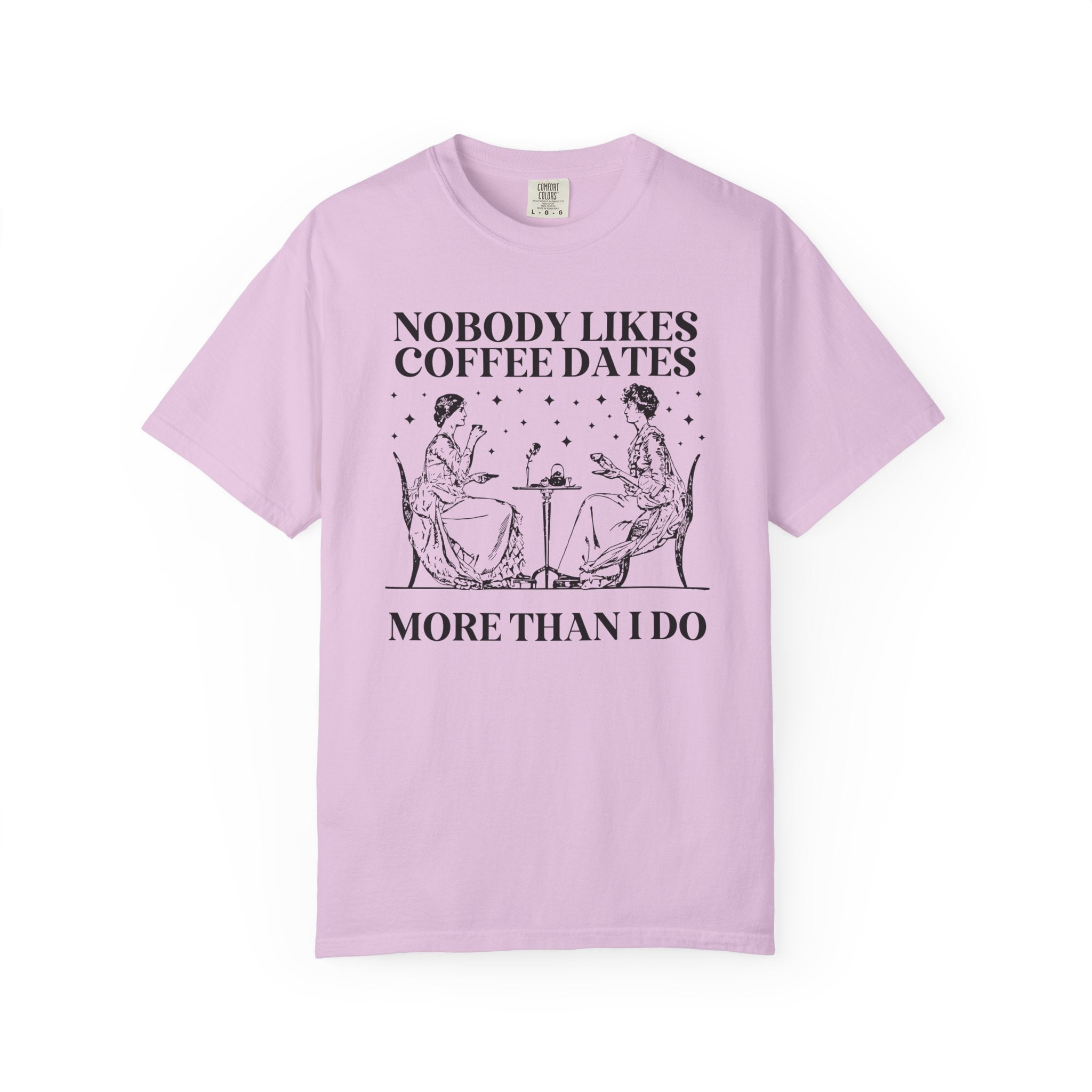 Funny Coffee Lover Tee Shirt for Friend Who Loves Coffee Dates, Funny Friend Gift, Funny Sarcastic Tee Shirt with Stars, Gift for Sister - Opal and June