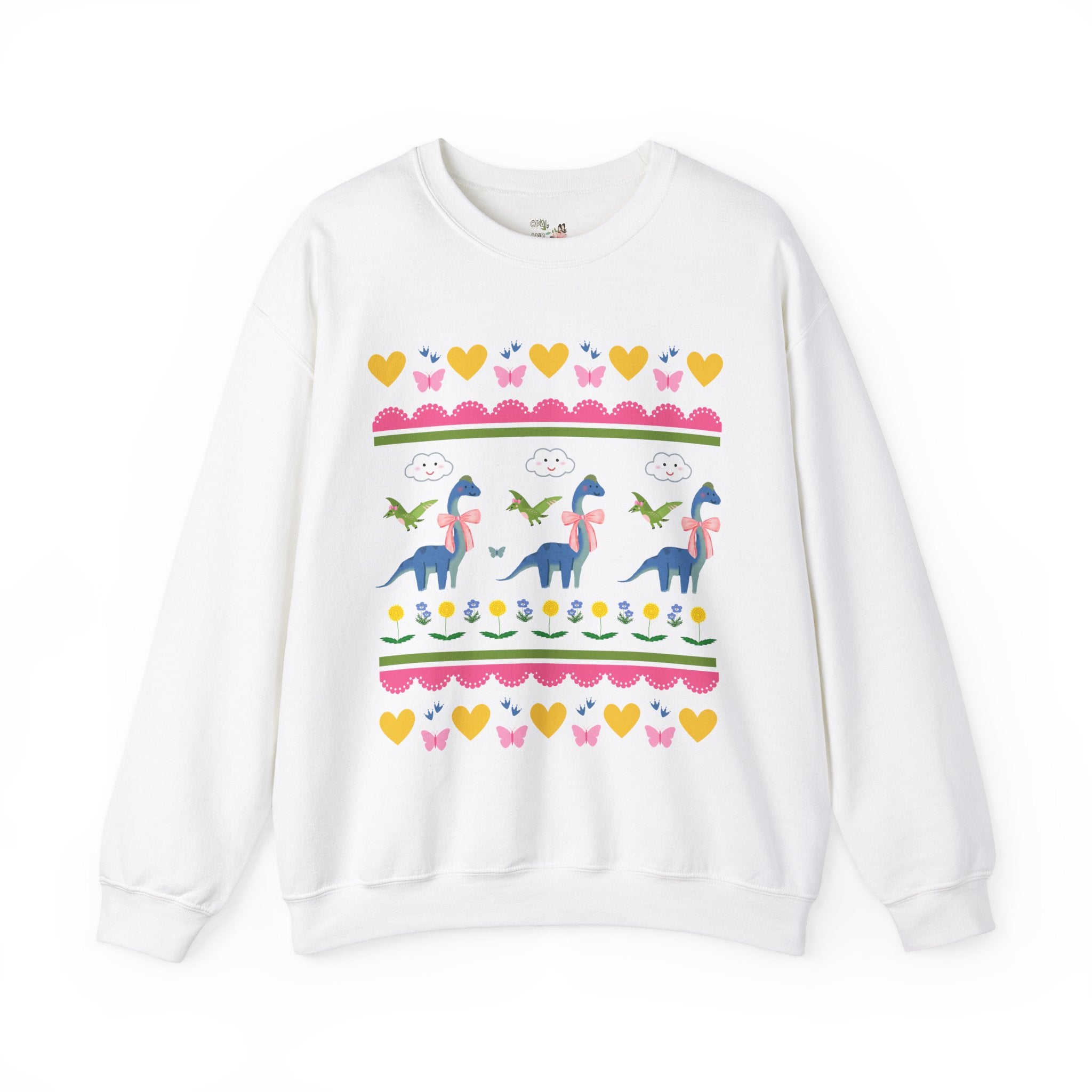 Funny Dinosaur Sweatshirt, Science Major or Dinosaur Lover, Silly 90s Aesthetic Crewneck, Cute Retro Vibes, Scientist or Paleontologist Gift - Opal and June