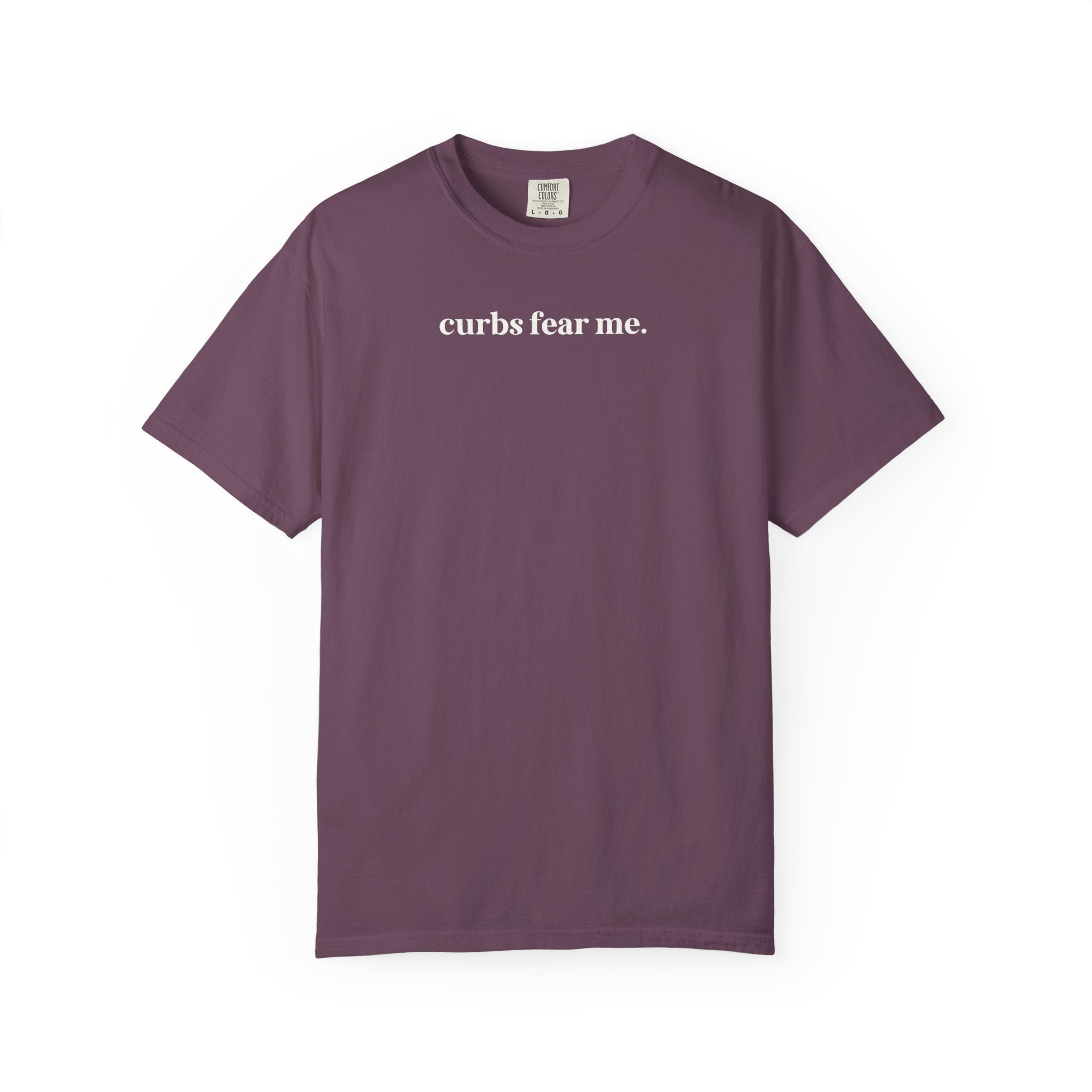 Funny Driving Gift for Sixteenth Birthday: Curbs Fear Me, Funny Saying Tee for Dad or Mom Who Always Hits the Curb, Nervous Driver Gift - Opal and June