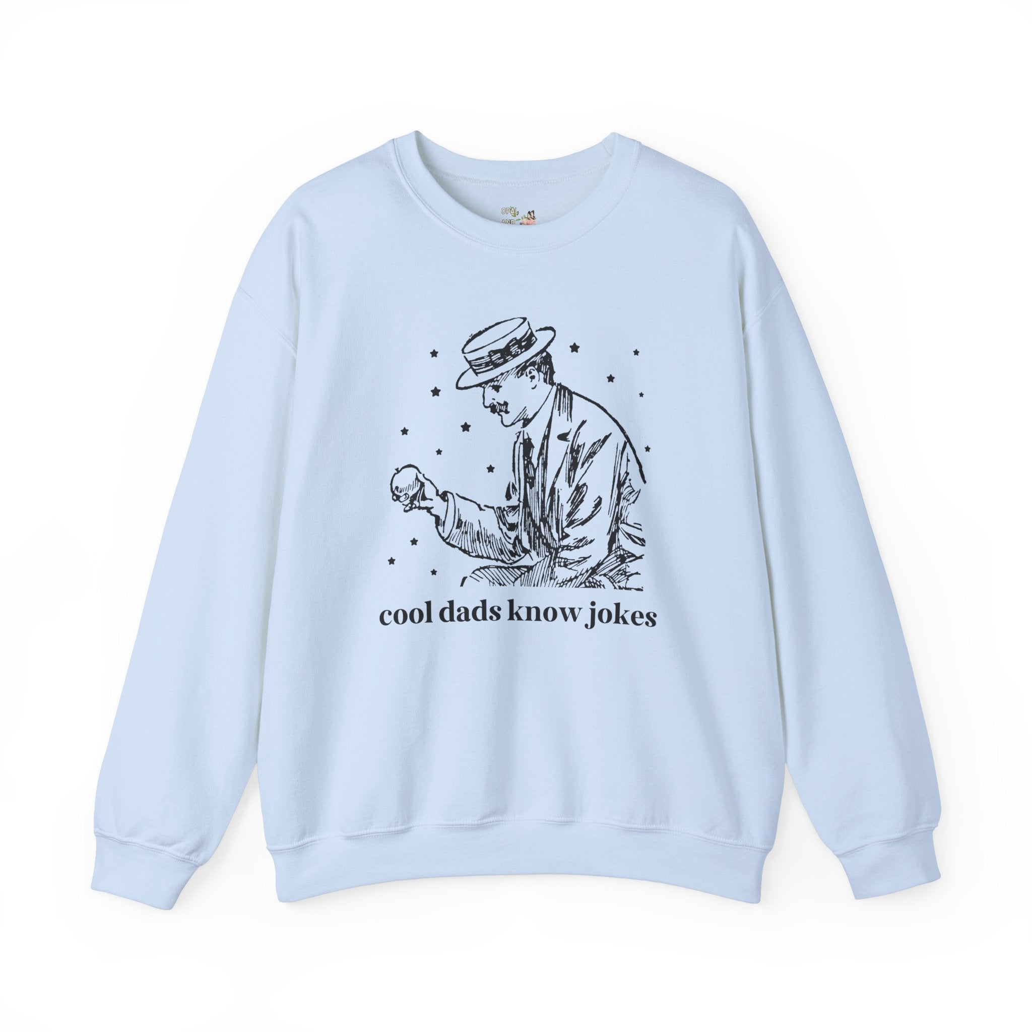 Funny Father's Day Gift for Silly Dad or Grandpa: Cool Dads Know Jokes, Funny Saying Shirt with Stars, Gift for Husband, Y2K Aesthetic - Opal and June