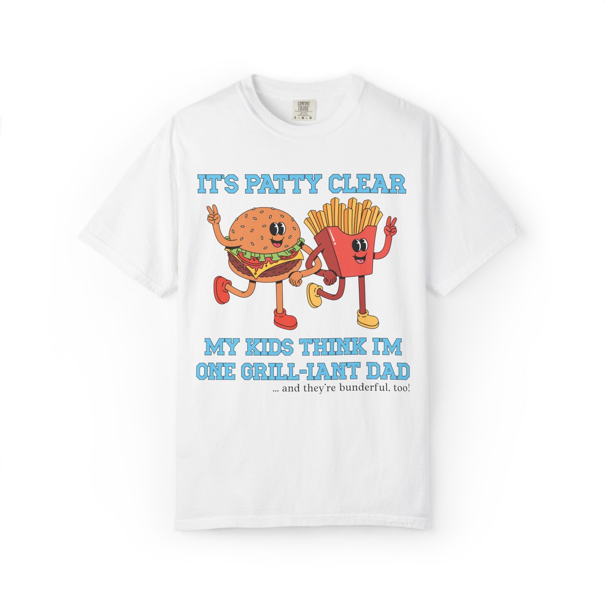 Funny Father's Day Tee Shirt for Dad Who Loves to Grill: Silly 90s Aesthetic Kitschy Eclectic Gift for Dad from Son, Dad of Toddlers Gift - Opal and June