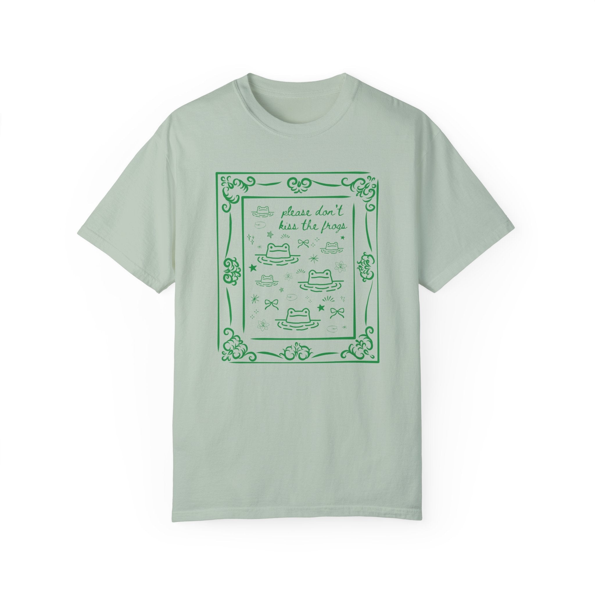 Funny Frog Lover Tee Shirt with Y2K Doodles - Opal and June