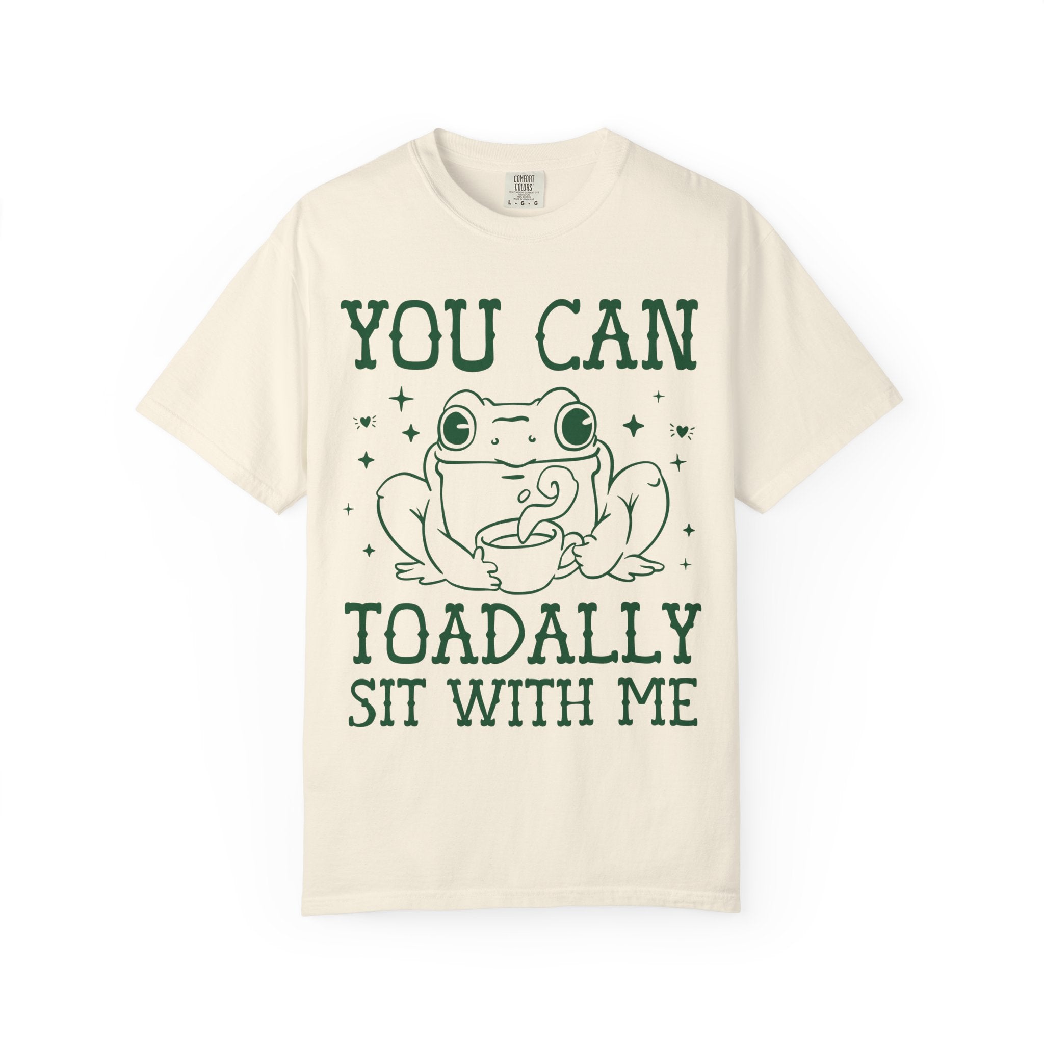 Funny Frog Lover Tee with Positive Affirmation, Cute Animal Lover T-Shirt for Coffee Lover, Nostalgic 90s or Early 2000s Aesthetic Frog Tee - Opal and June