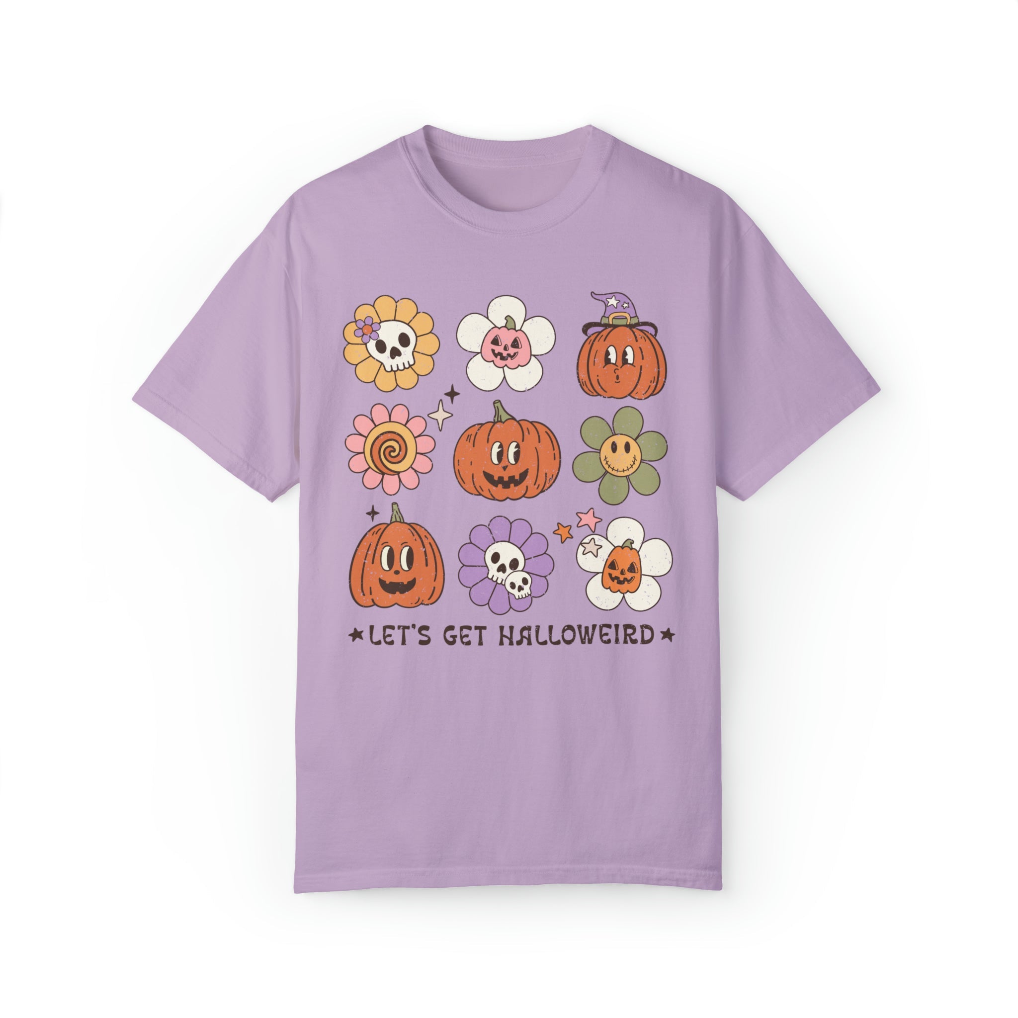 Funny Halloween Shirt with Distressed Retro Aesthetic: Let's Get Halloweird - Opal and June