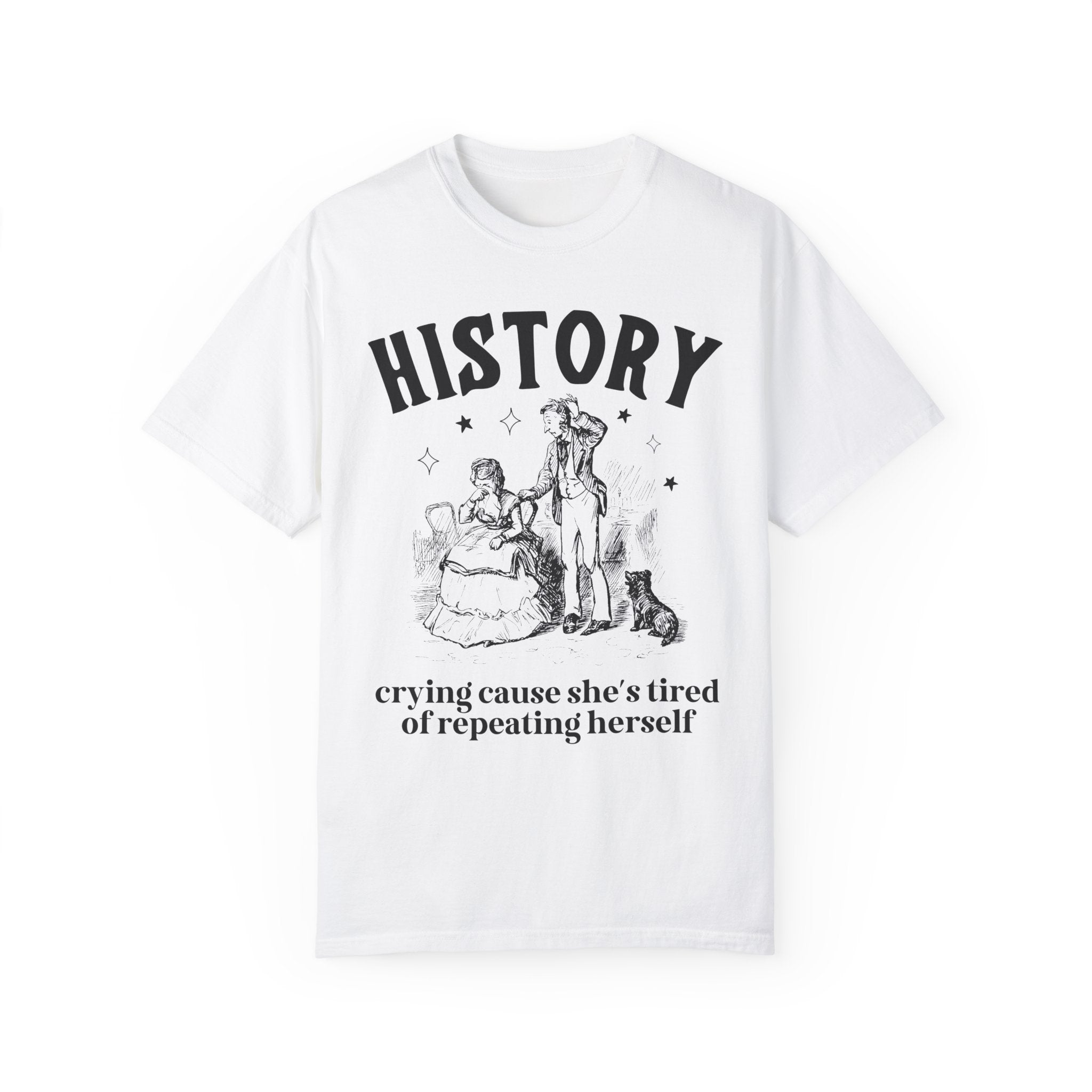 Funny History Teacher Tee Shirt for History Buff, Cute Women's History T-Shirt for History Major, Social Studies Teacher Middle School Tee - Opal and June
