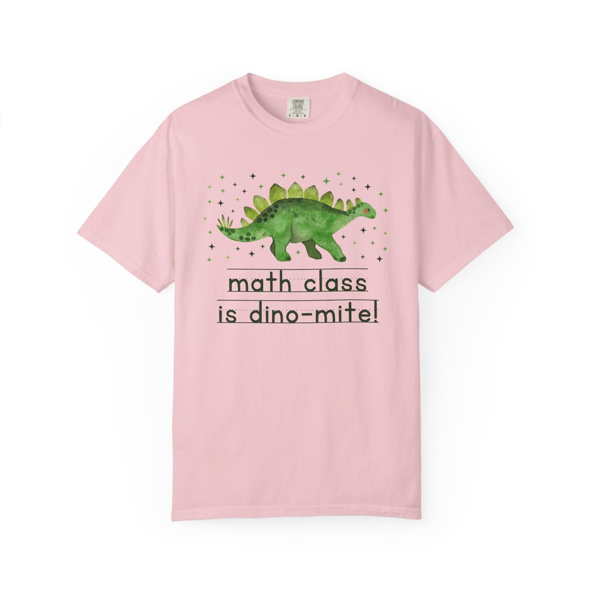 Funny Math Teacher Tee Shirt for Back to School, Funny and Adorable 90s Aesthetic Dinosaur Lover T-Shirt for High School Math Department - Opal and June