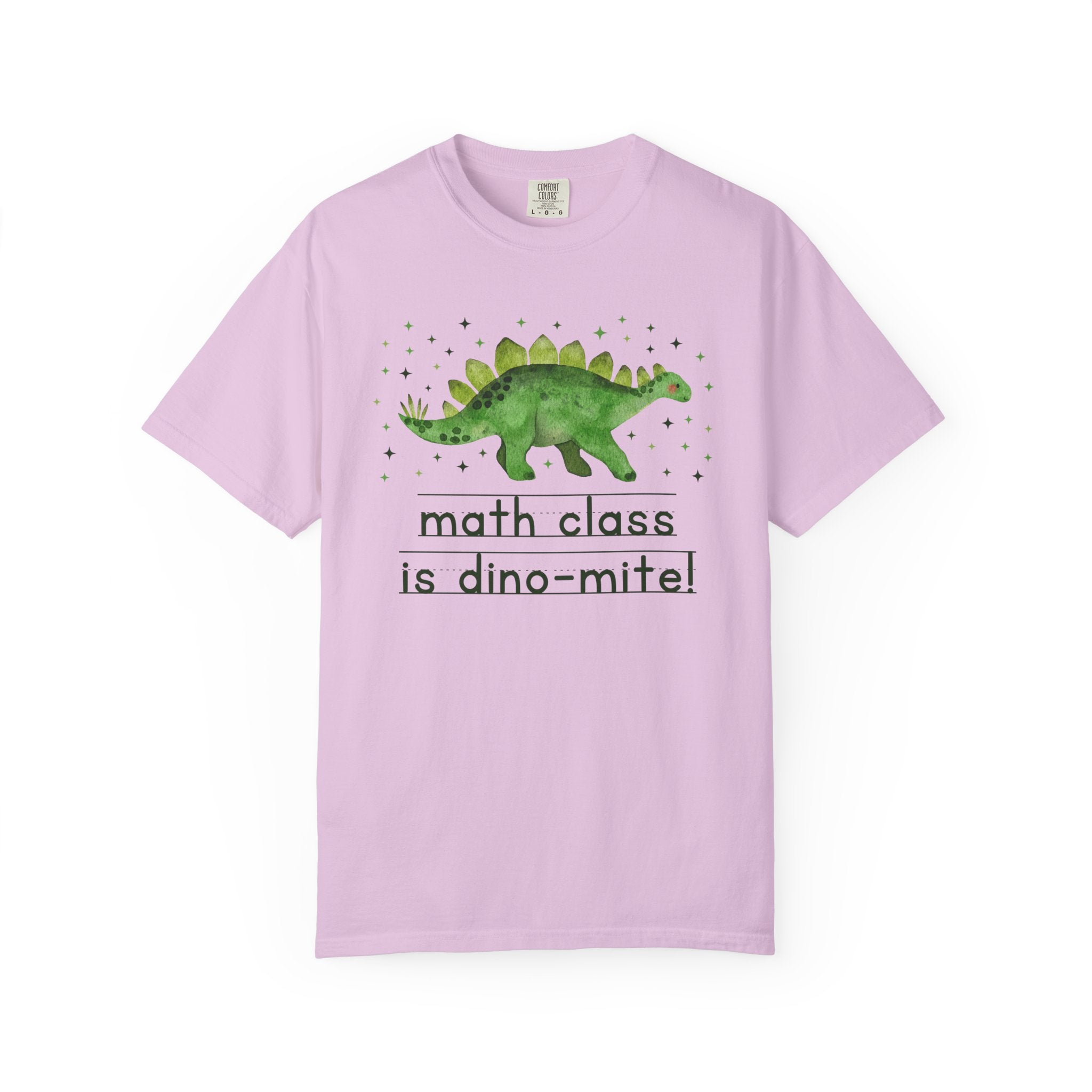 Funny Math Teacher Tee Shirt for Back to School, Funny and Adorable 90s Aesthetic Dinosaur Lover T-Shirt for High School Math Department - Opal and June
