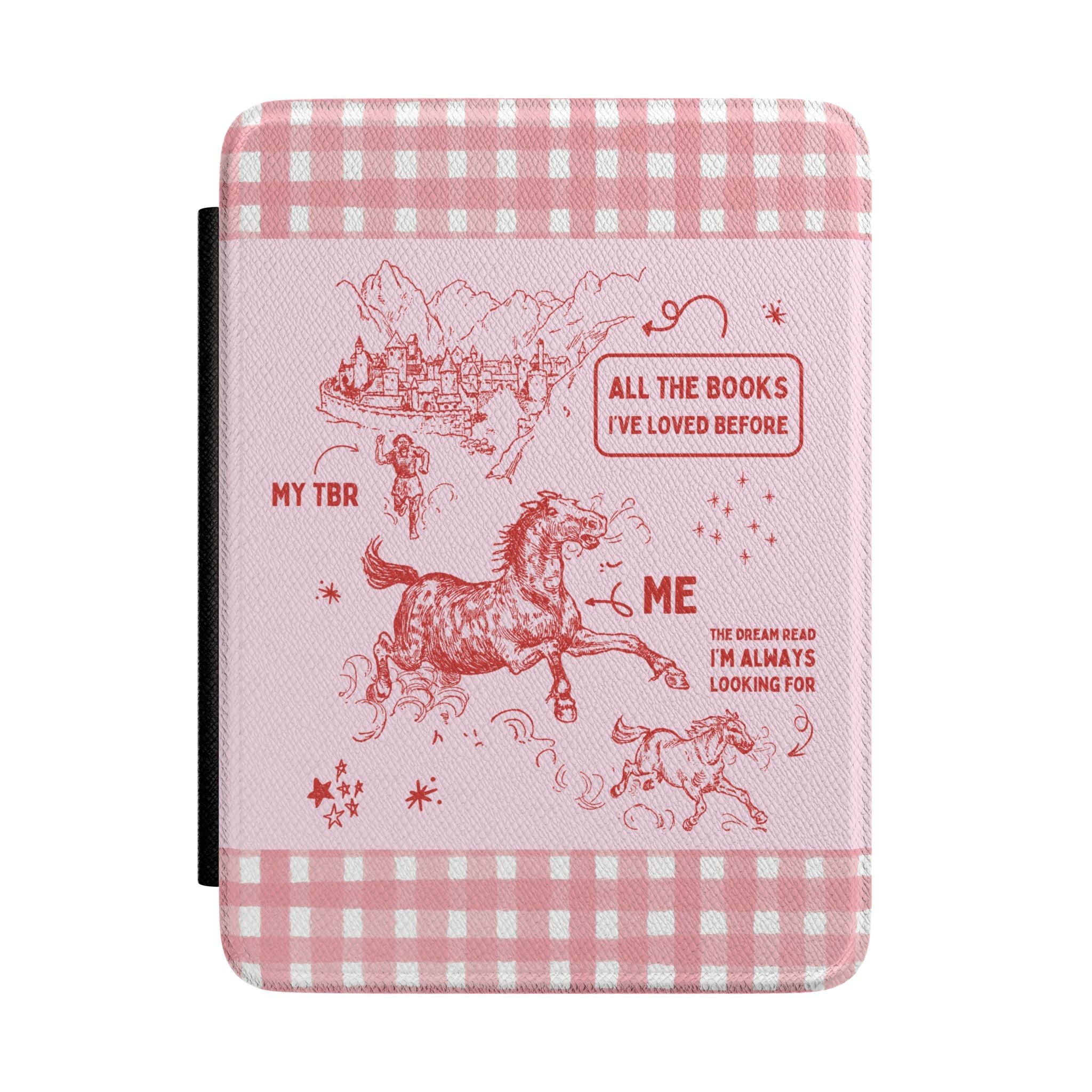 Funny Medieval E - Reader Case Compatible with Kindle, Cute Historical Romance Reader Gift for Bookworm, Fantasy Bookworm, Silly Bookish Gift - Opal and June