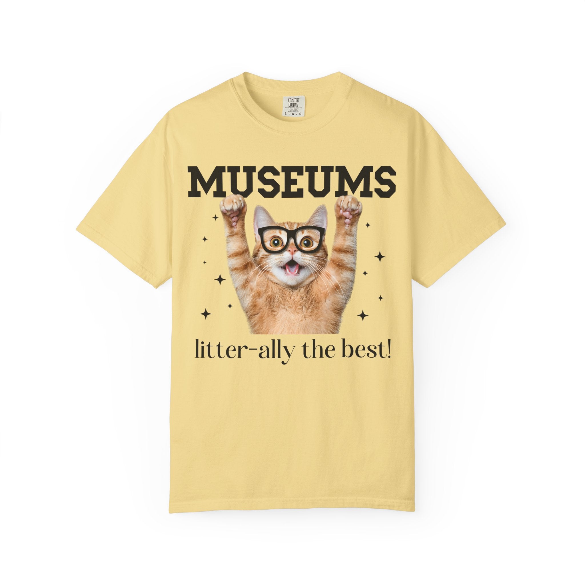 Funny Museum Lover Tee Shirt for Historian or Art History Lover who Loves Museum, Silly Animal Lover Tee Shirt for Cat Mom or Cat Dad - Opal and June