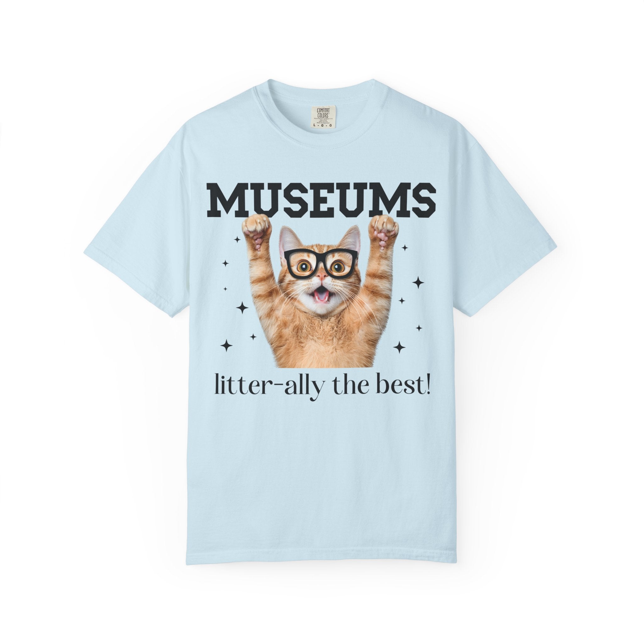 Funny Museum Lover Tee Shirt for Historian or Art History Lover who Loves Museum, Silly Animal Lover Tee Shirt for Cat Mom or Cat Dad - Opal and June