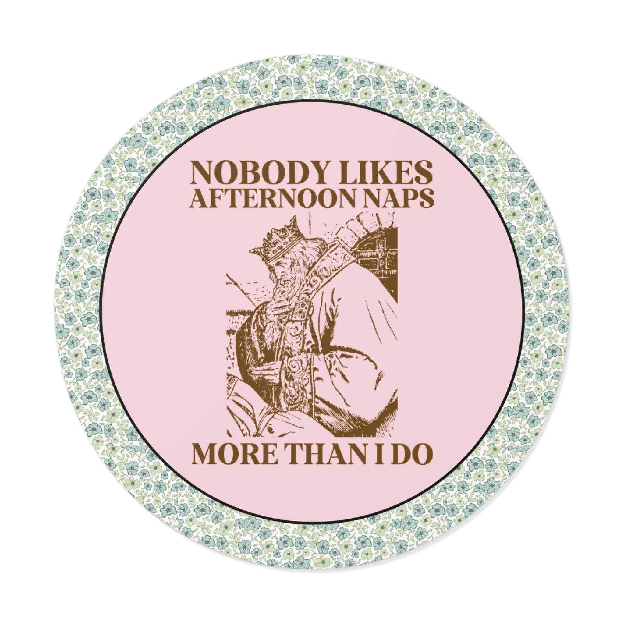 Funny Napping Sticker for Friend or Mom Who Loves Afternoon Naps, Silly Sarcastic I Love Naps New Mama Present with Vintage Aesthetic - Opal and June