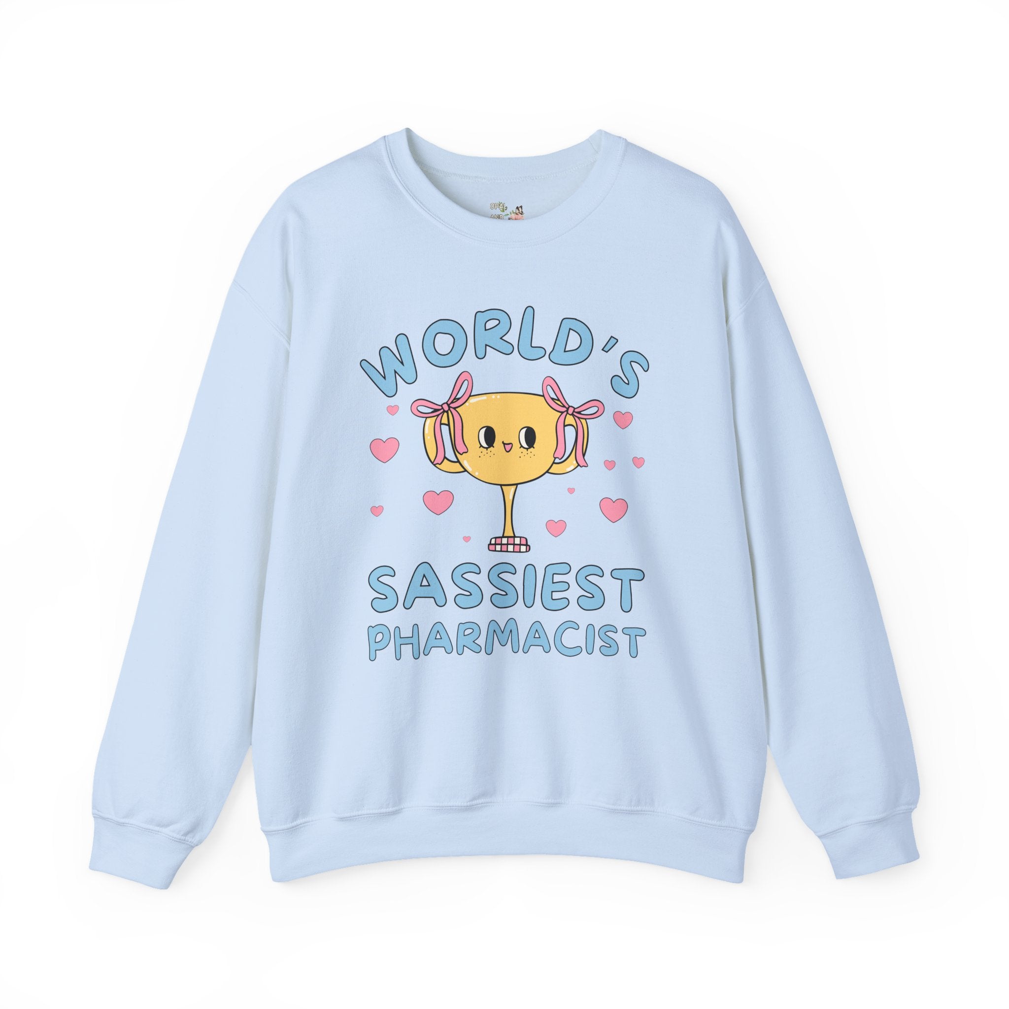 Funny Pharmacist Sweatshirt with Hearts, Pharmacy Tech Shirt, Medical Student Gift, Graduation Gift for Pharmacist, New Pharmacist Present - Opal and June