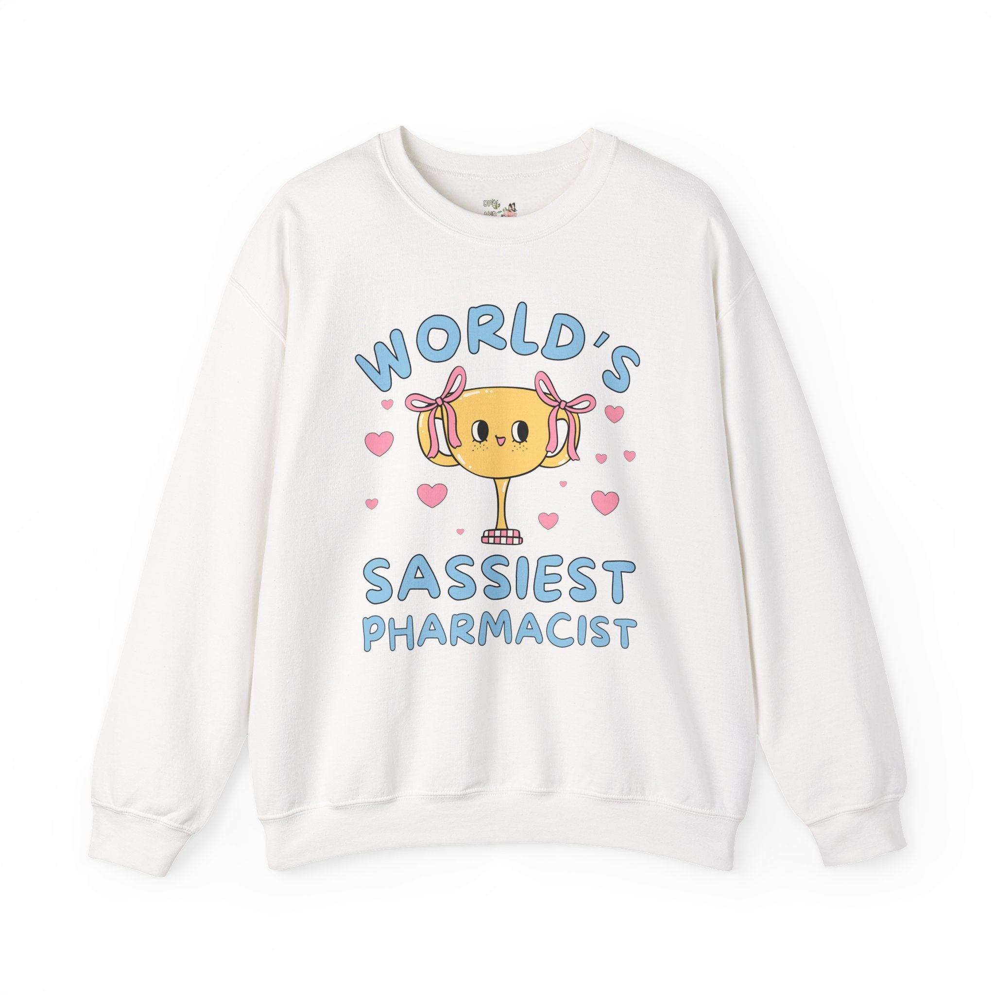 Funny Pharmacist Sweatshirt with Hearts, Pharmacy Tech Shirt, Medical Student Gift, Graduation Gift for Pharmacist, New Pharmacist Present - Opal and June