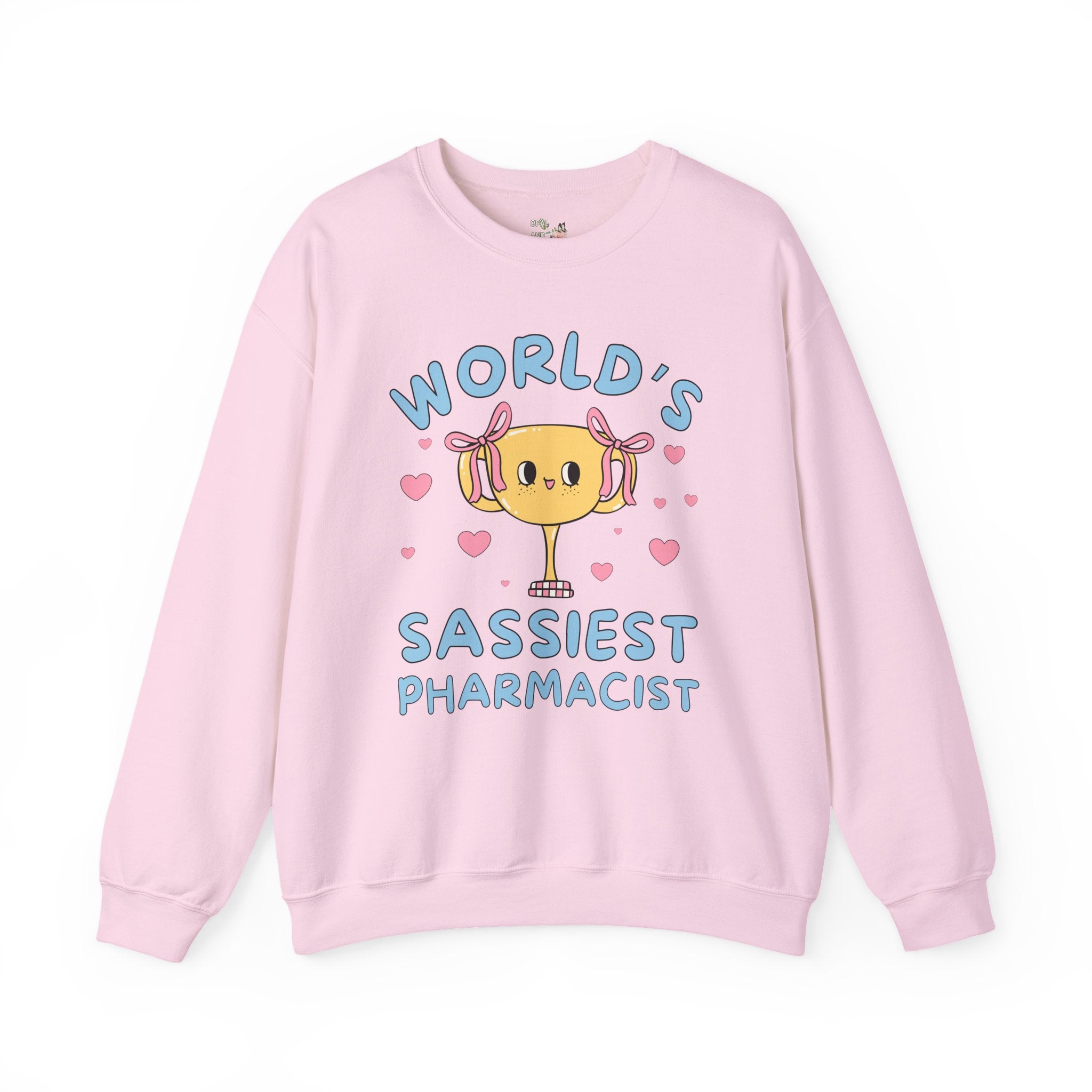 Funny Pharmacist Sweatshirt with Hearts, Pharmacy Tech Shirt, Medical Student Gift, Graduation Gift for Pharmacist, New Pharmacist Present - Opal and June