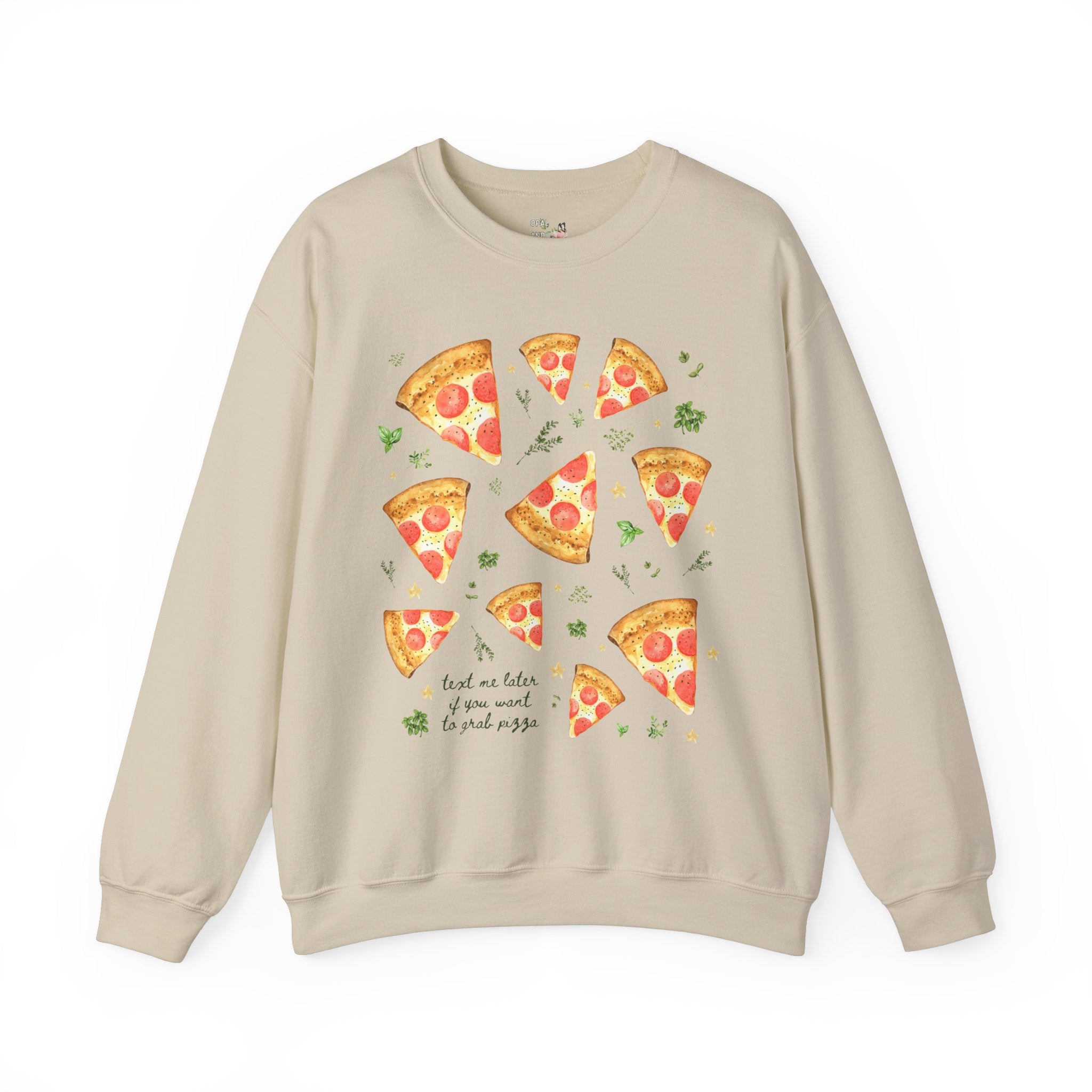 Funny Pizza Lover Gift for Daughter Who Loves Pizza and Texting: Text Me Later if You Want to Grab Pizza, Silly Matching Shirt, Pizza Party - Opal and June