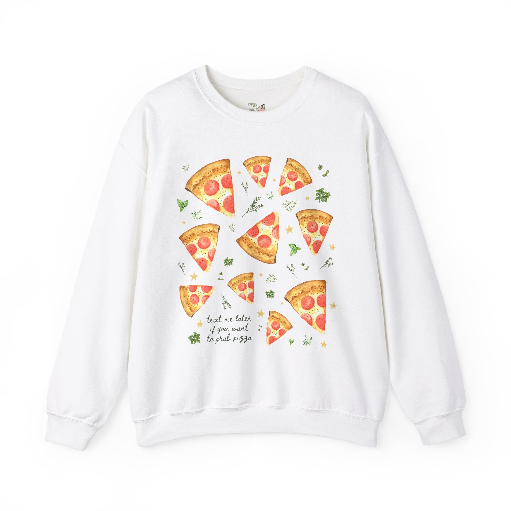 Funny Pizza Lover Gift for Daughter Who Loves Pizza and Texting: Text Me Later if You Want to Grab Pizza, Silly Matching Shirt, Pizza Party - Opal and June