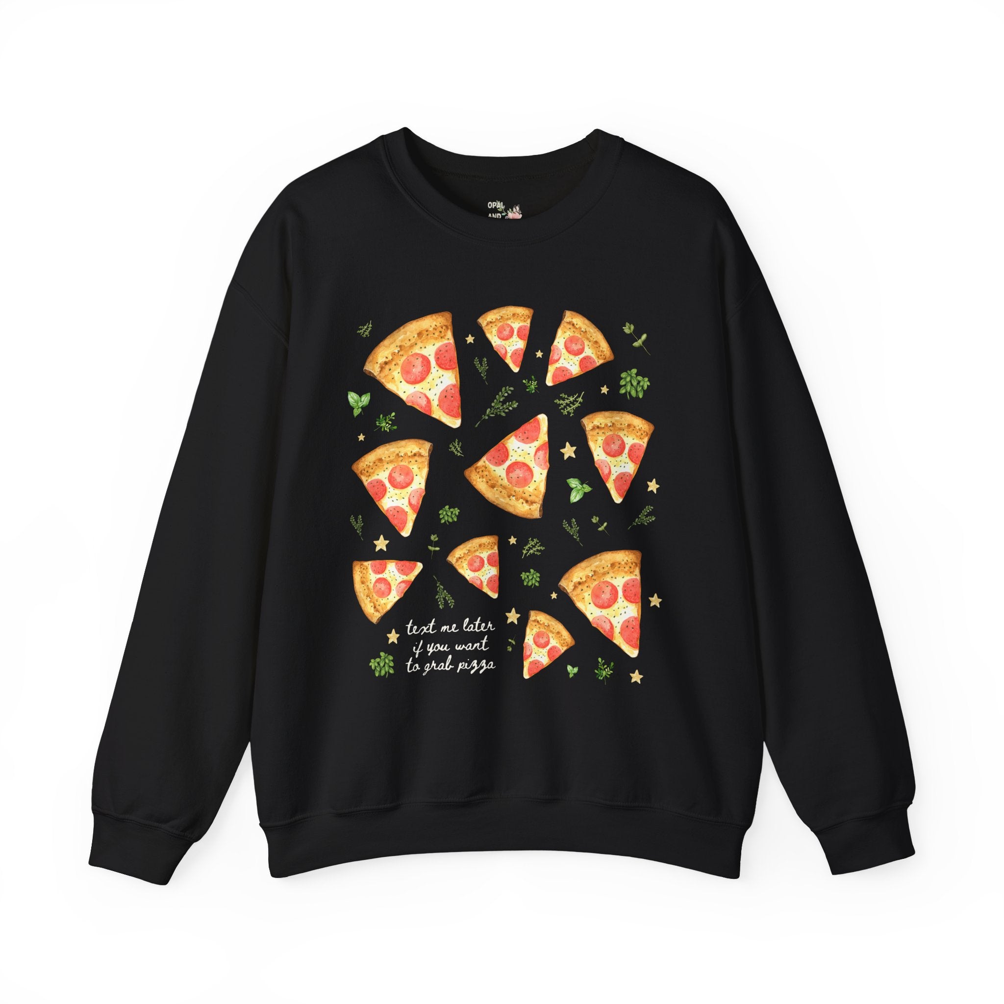 Funny Pizza Lover Gift for Daughter Who Loves Pizza and Texting: Text Me Later if You Want to Grab Pizza, Silly Matching Shirt, Pizza Party - Opal and June