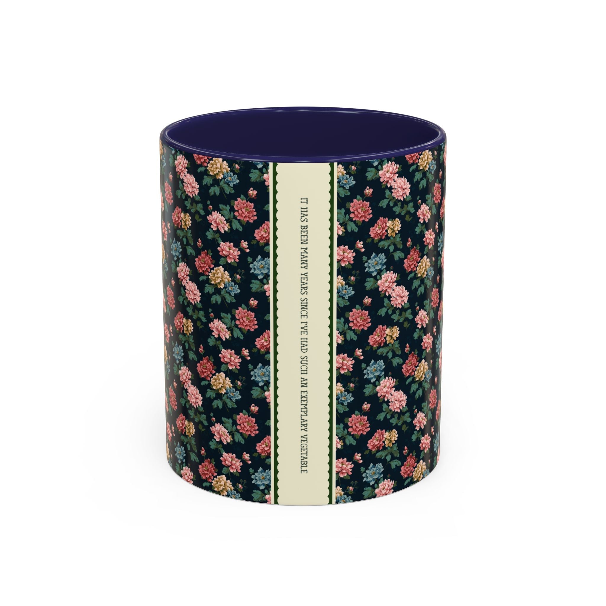 Funny Pride and Prejudice Coffee Mug, Exemplary Vegetable, Mr. Collins, Book Lover Gift, Bookworm Who Loves Jane Austen, Classic Literature - Opal and June