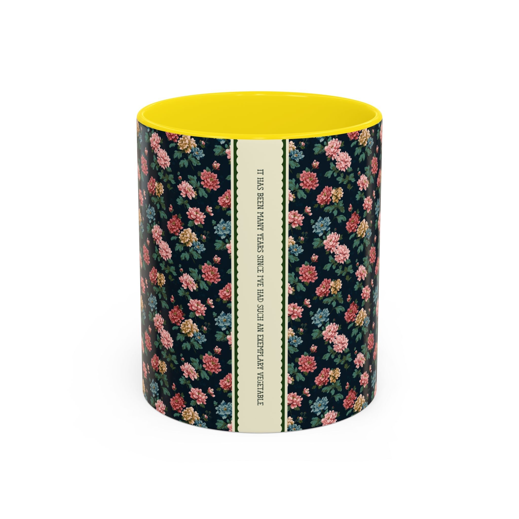 Funny Pride and Prejudice Coffee Mug, Exemplary Vegetable, Mr. Collins, Book Lover Gift, Bookworm Who Loves Jane Austen, Classic Literature - Opal and June