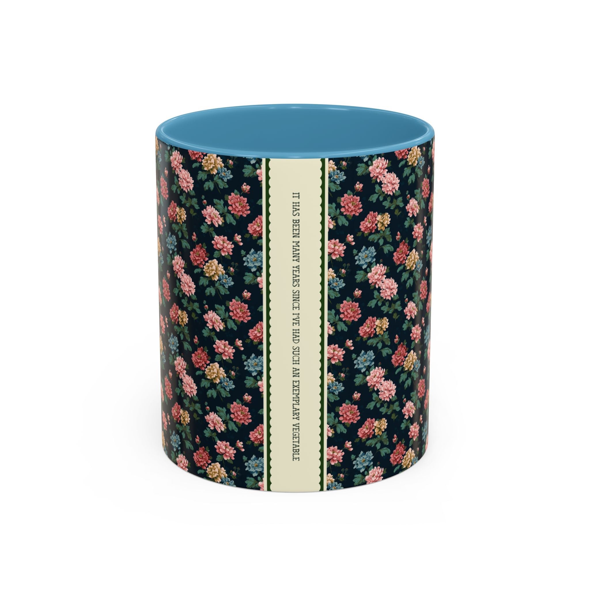 Funny Pride and Prejudice Coffee Mug, Exemplary Vegetable, Mr. Collins, Book Lover Gift, Bookworm Who Loves Jane Austen, Classic Literature - Opal and June