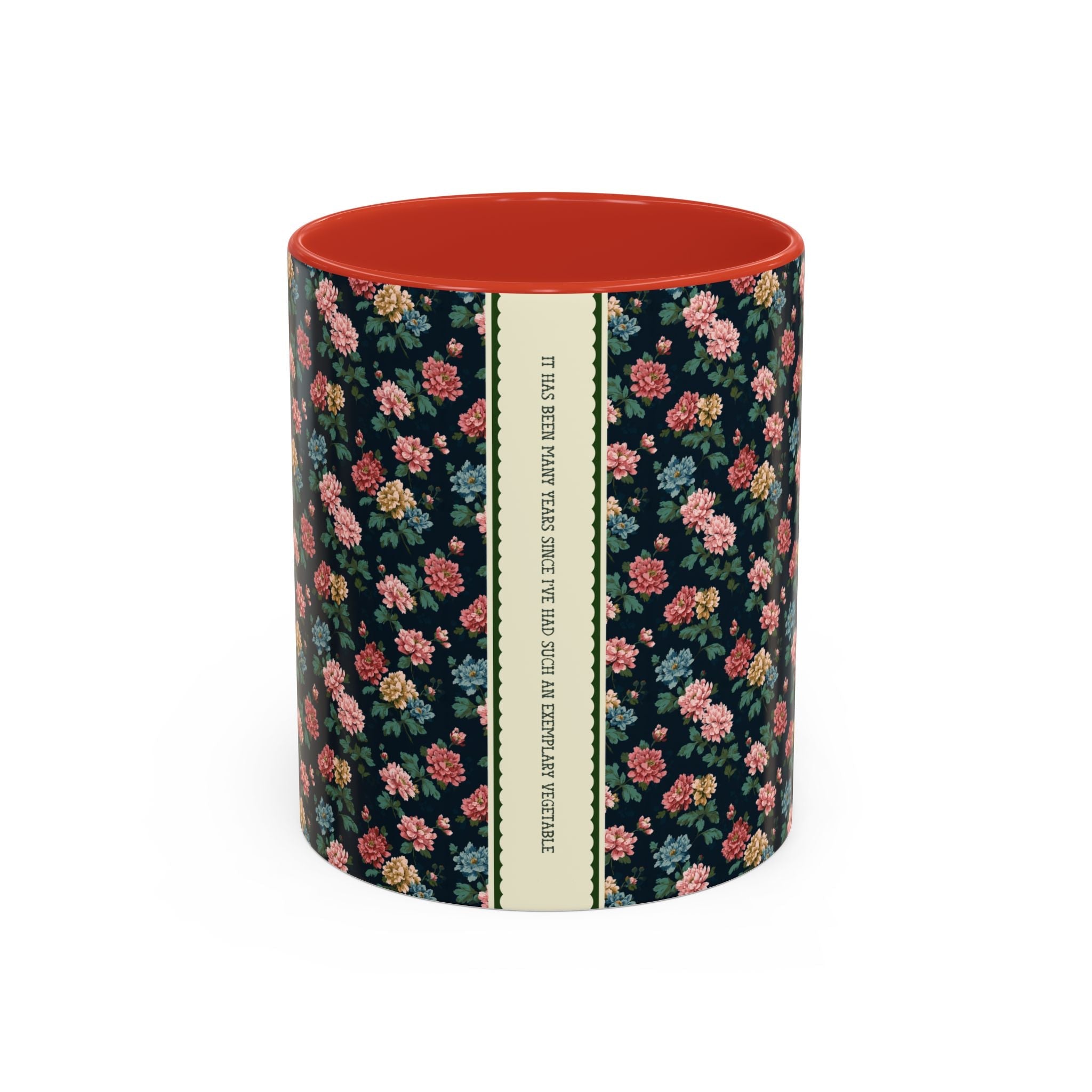 Funny Pride and Prejudice Coffee Mug, Exemplary Vegetable, Mr. Collins, Book Lover Gift, Bookworm Who Loves Jane Austen, Classic Literature - Opal and June