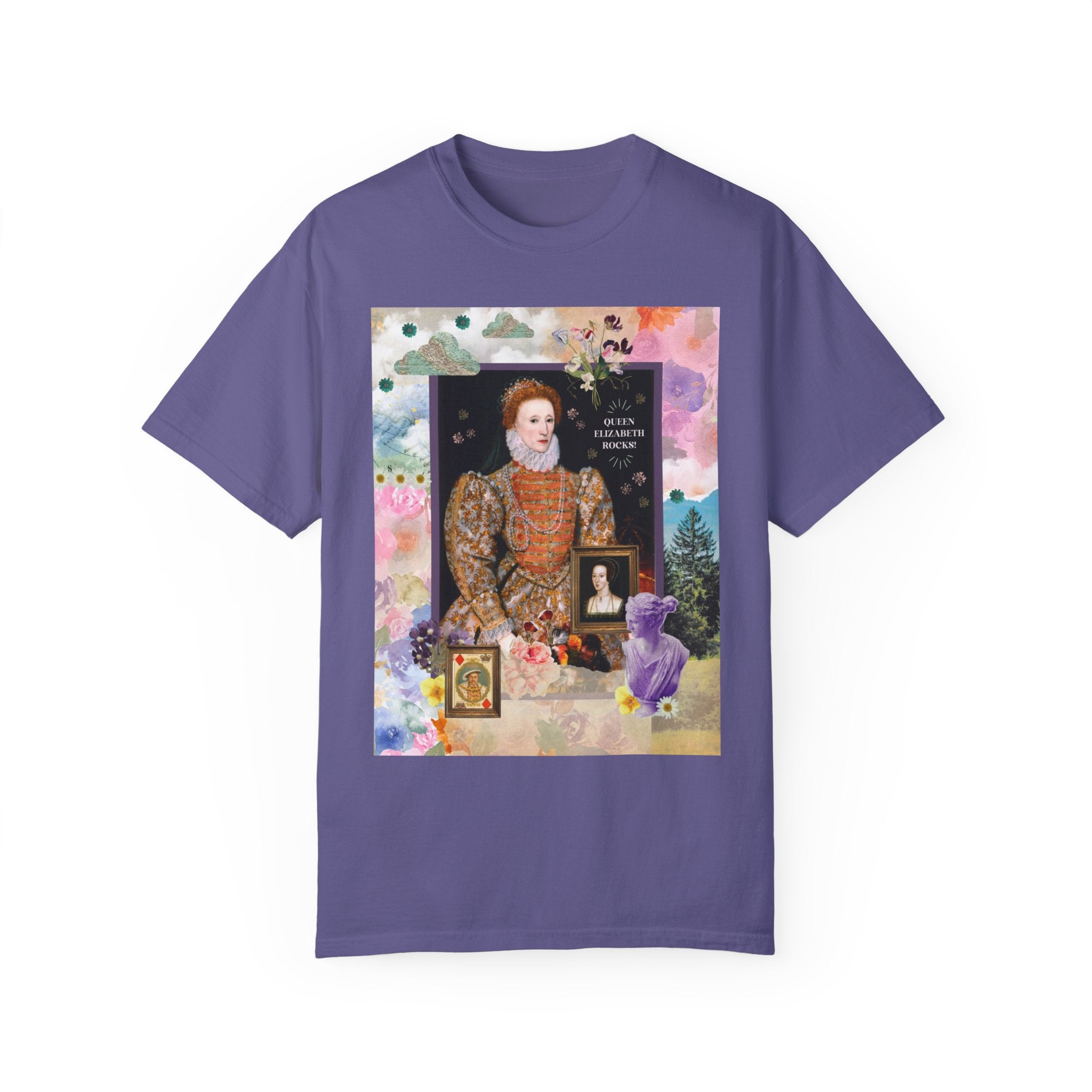 Funny Queen Elizabeth Shirt for History Lover: Queen Elizabeth Rocks! | Funny 16th Century History Tee Shirt for Teacher or History Major - Opal and June