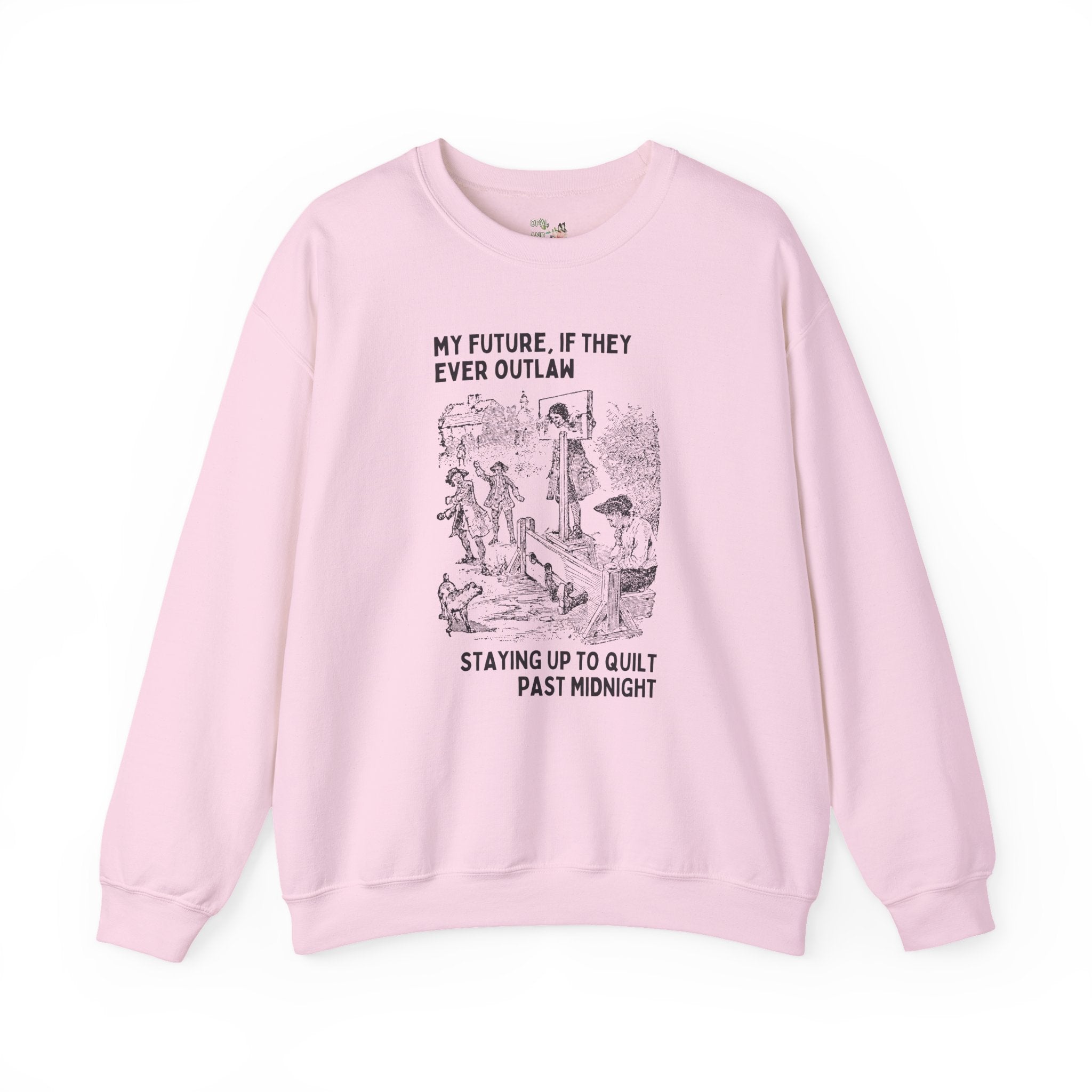 Funny Quilting Sweatshirt for Grandma Who Loves Making Quilts, Birthday Present for Quilter Who Stays Up Late Sewing, Gift for Quiltmaker - Opal and June