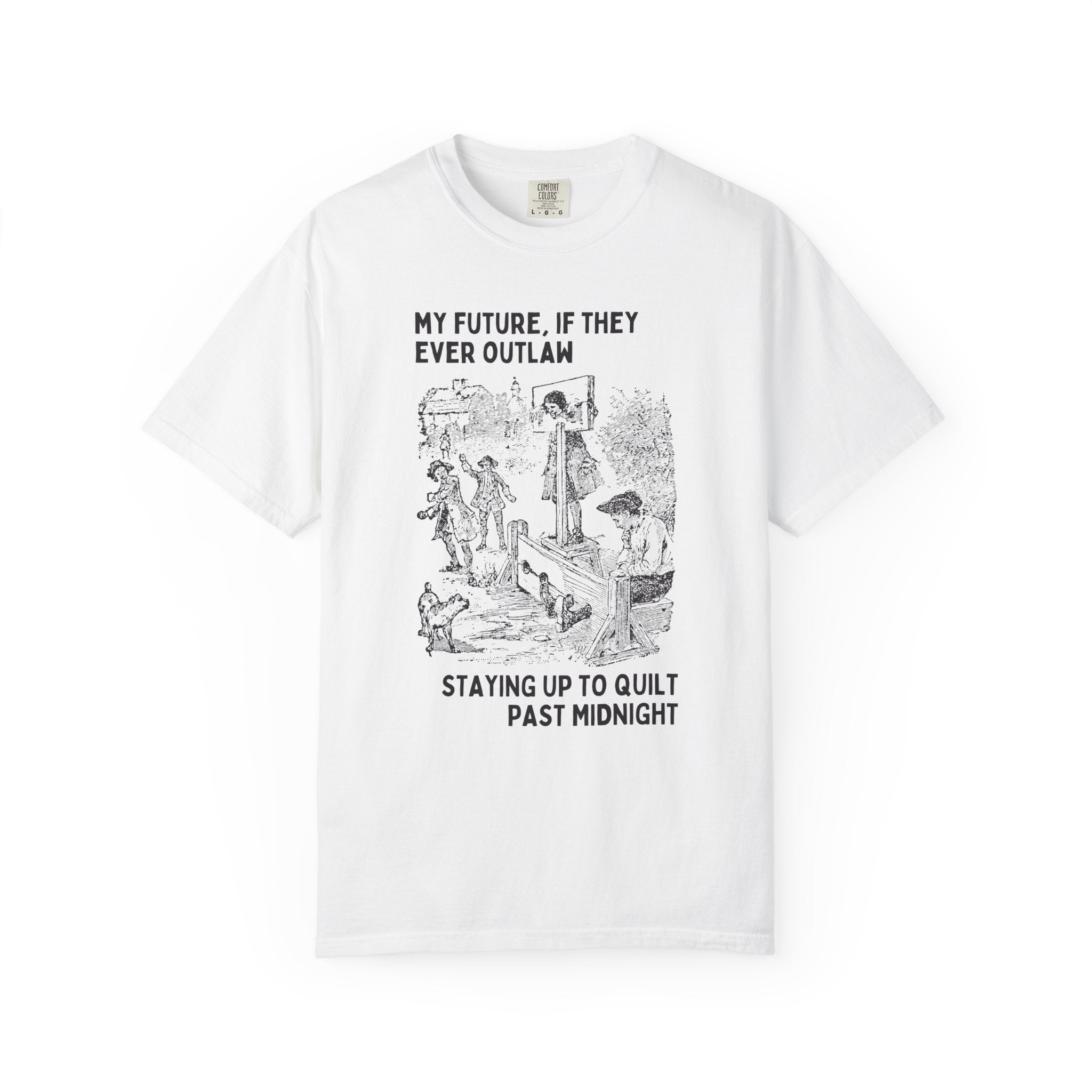 Funny Quilting Tee Shirt for Grandma Who Loves Making Quilts, Birthday Present for Quilter Who Stays Up Late Sewing, Gift for Quiltmaker - Opal and June