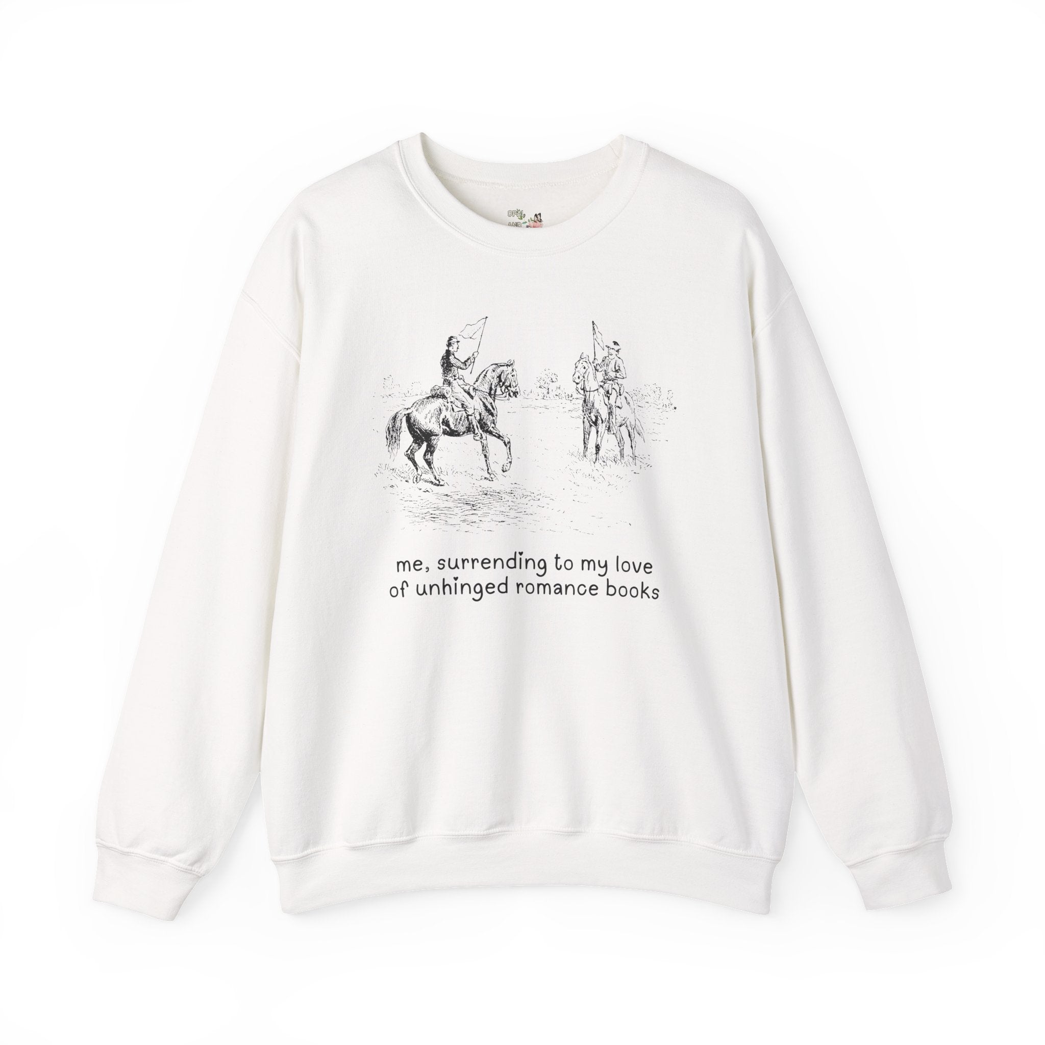 Funny Romance Reader Sweatshirt for Bookworm Who Loves Dark Romance or Spicy Books, Unhinged Funny Saying Crewneck for Book Lover's Birthday - Opal and June