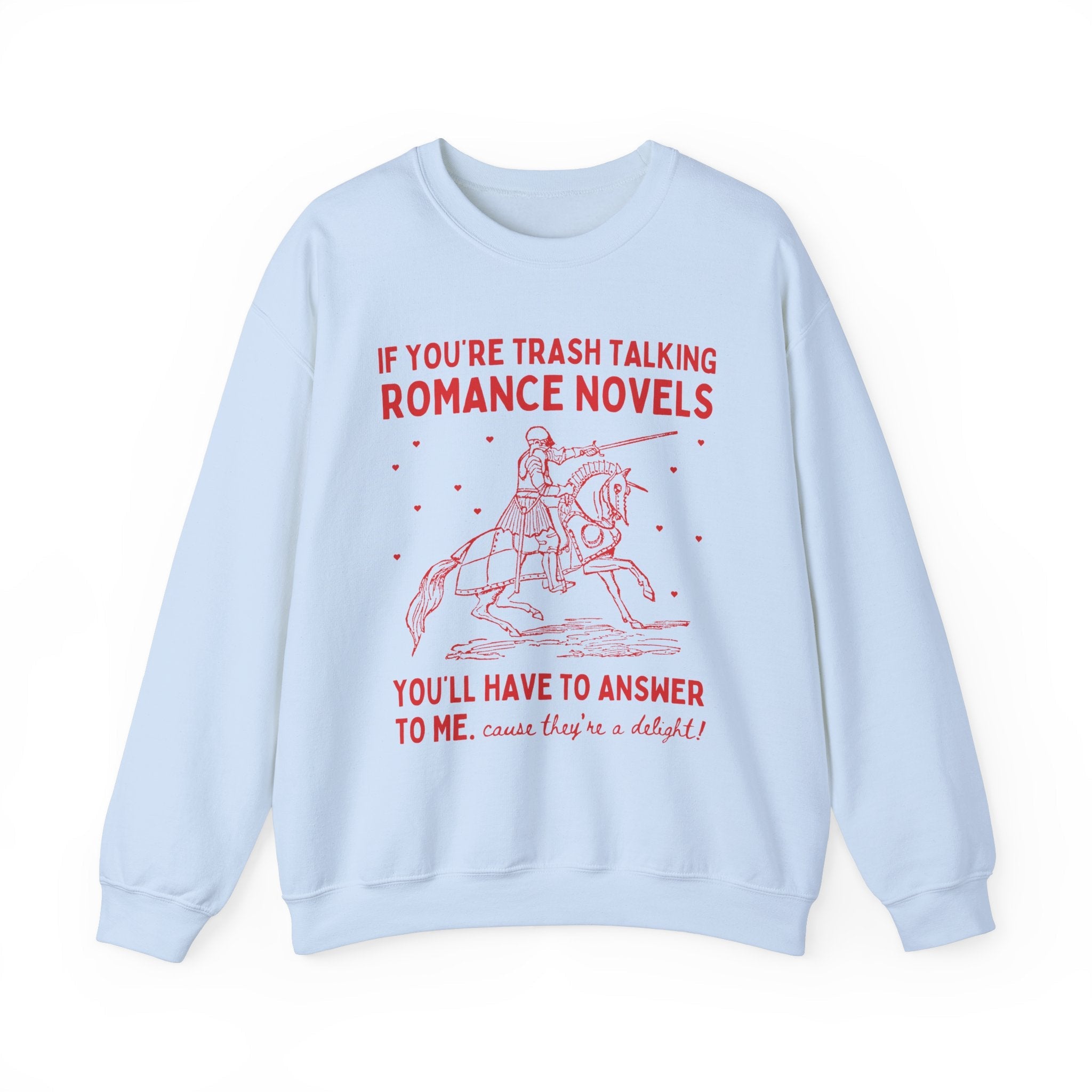 Funny Saying Bookworm Crewneck for Romance Reader - Opal and June