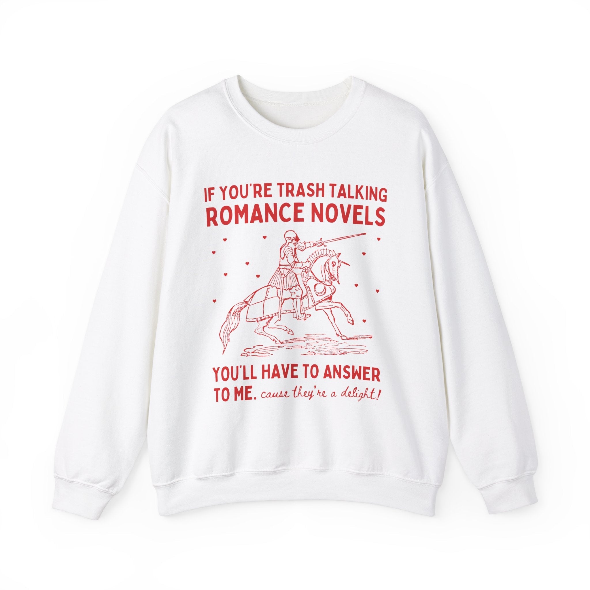 Funny Saying Bookworm Crewneck for Romance Reader - Opal and June