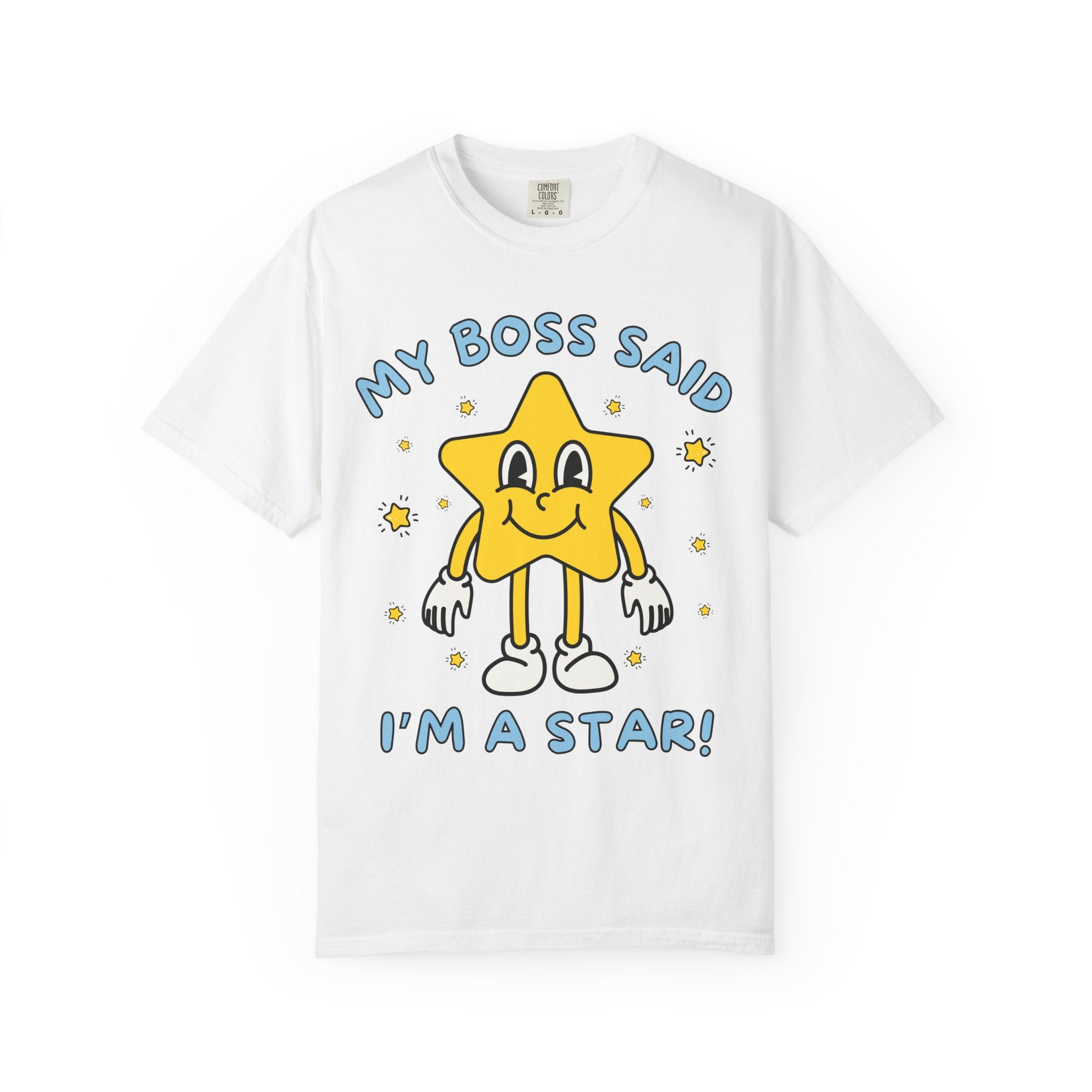 Funny Saying Gift from Boss, Silly Employee T-Shirt, Funny Sarcastic Retro Aesthetic Tee with Stars, Silly Dreamcore Gift from Work Mentor - Opal and June