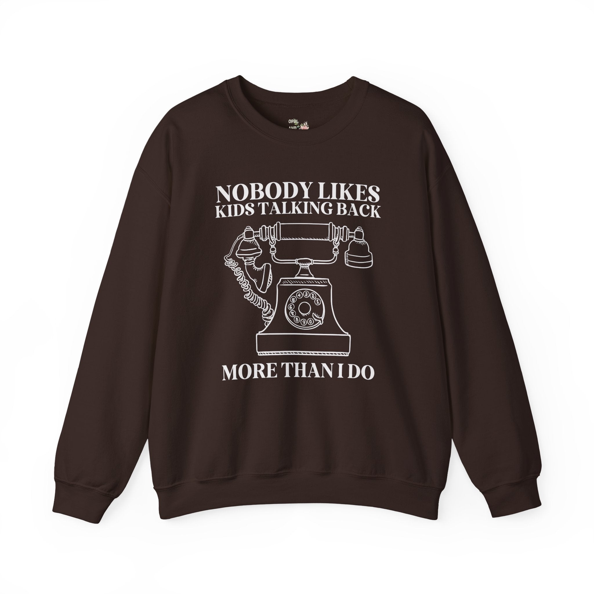 Funny Speech Therapist Teacher Sweatshirt with Vintage Aesthetic: Nobody Likes Kids Talking Back More Than I Do, Speech Pathology Major Gift - Opal and June
