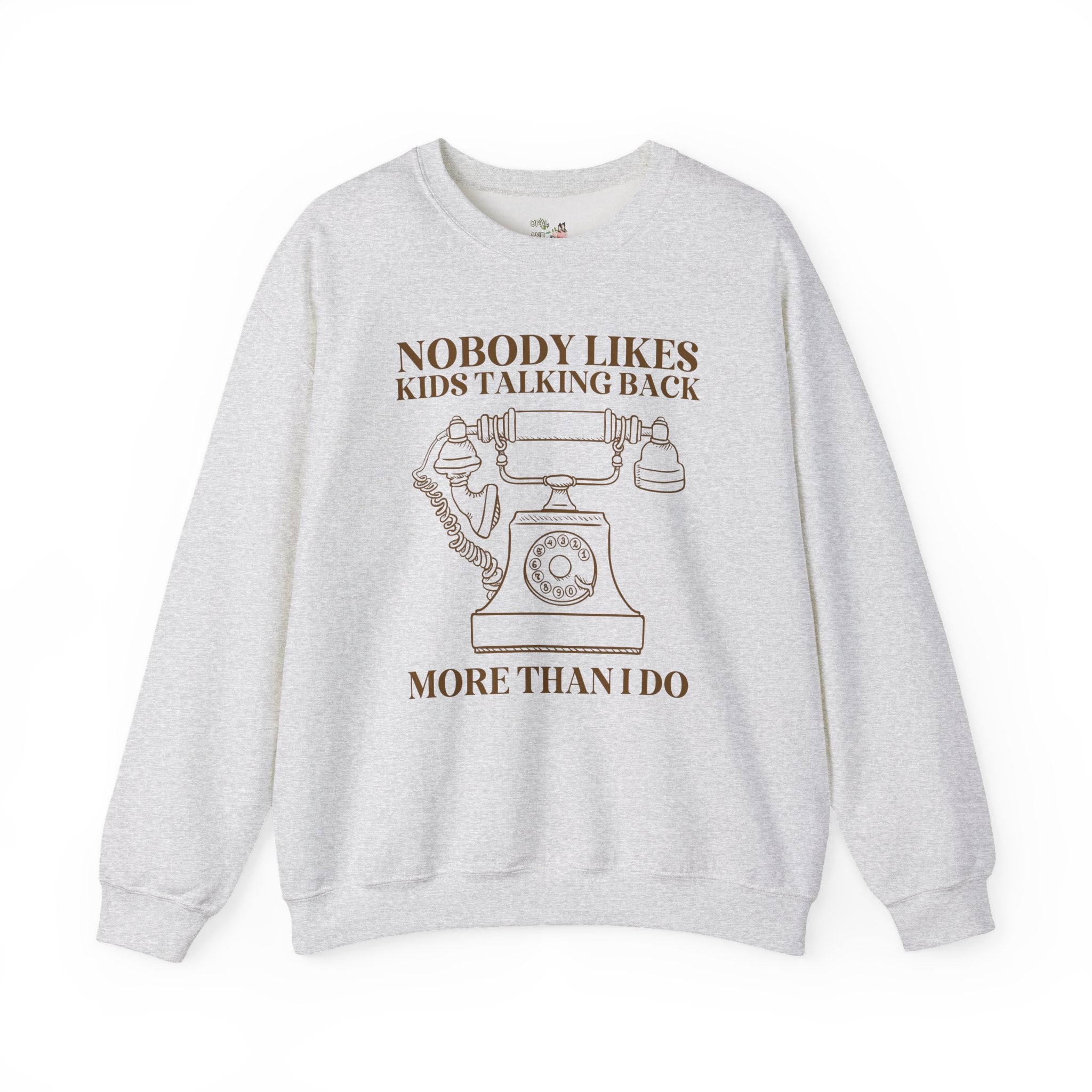 Funny Speech Therapist Teacher Sweatshirt with Vintage Aesthetic: Nobody Likes Kids Talking Back More Than I Do, Speech Pathology Major Gift - Opal and June