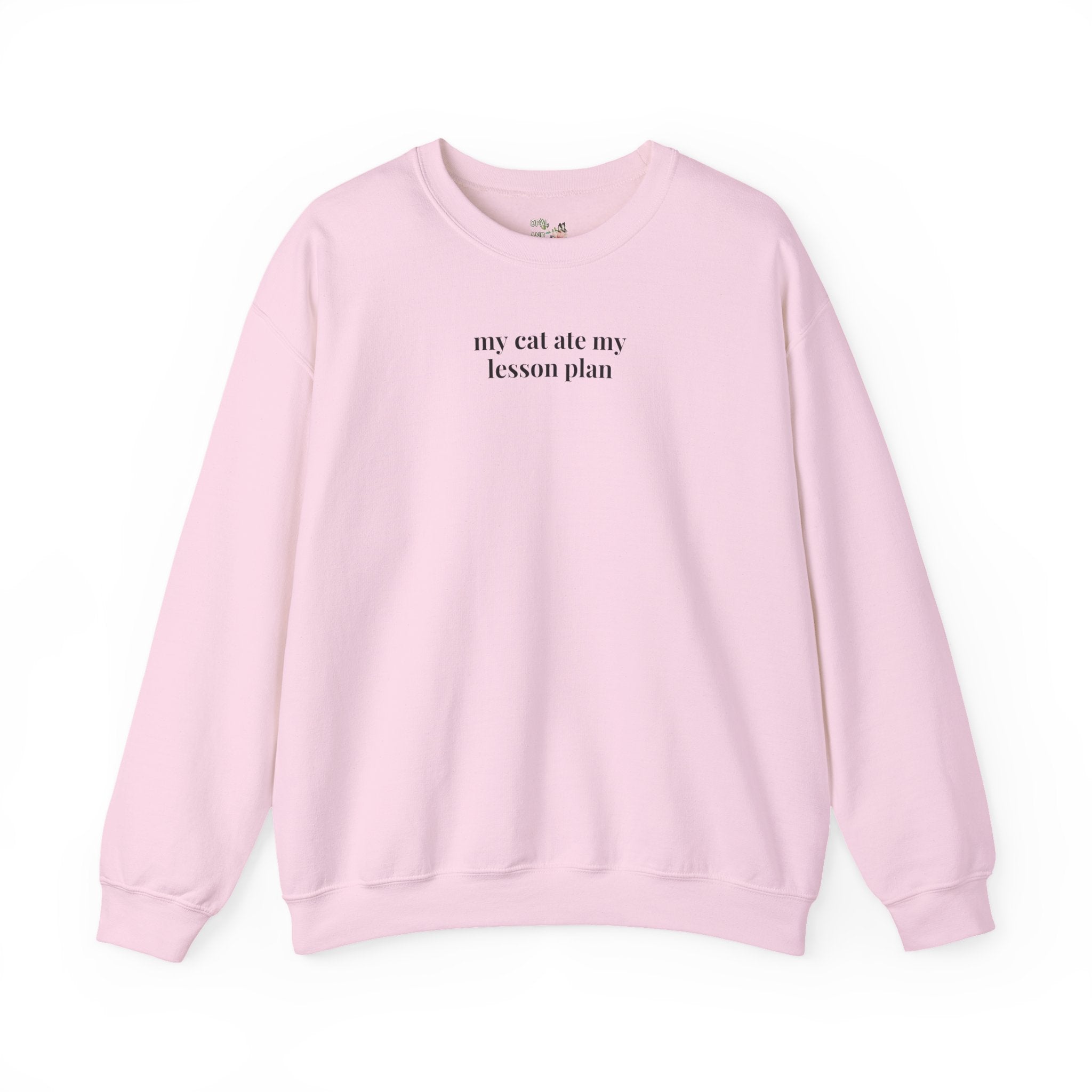Funny Teacher Sweatshirt for Cat Lover - Opal and June