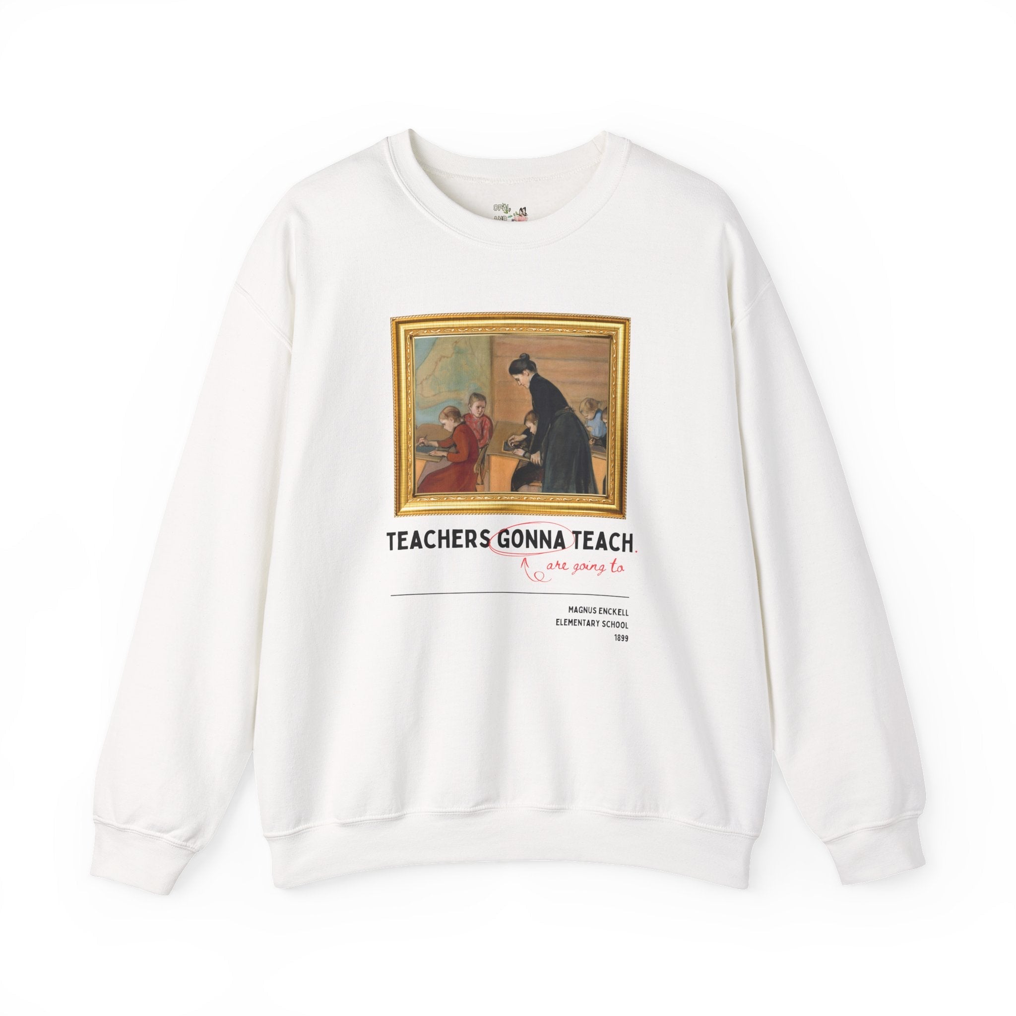 Funny Teacher Sweatshirt, Painting by Magnus Enckell, Silly Art History T-Shirt for Sixth or Seventh Grade Teacher, ELA Teaching Major Gift - Opal and June