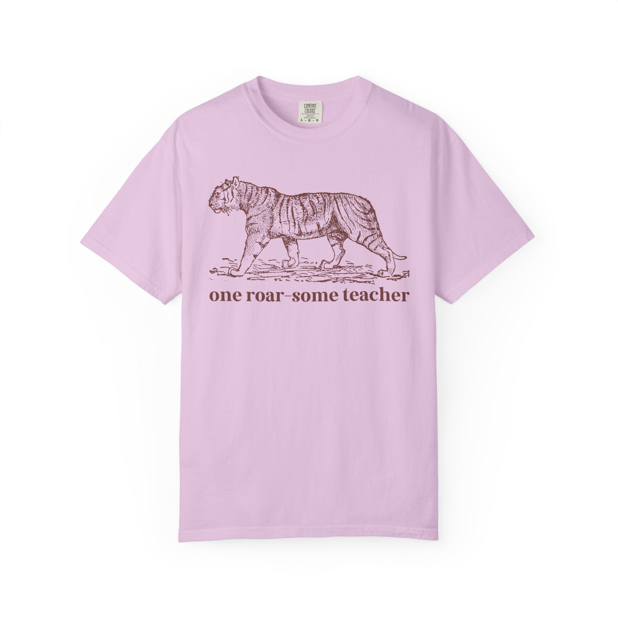 Funny Teacher Tee Shirt for Schools with a Tiger Mascot, Cute and Silly High School Teacher or Middle School Teacher Tee, Animal Lover Tee - Opal and June