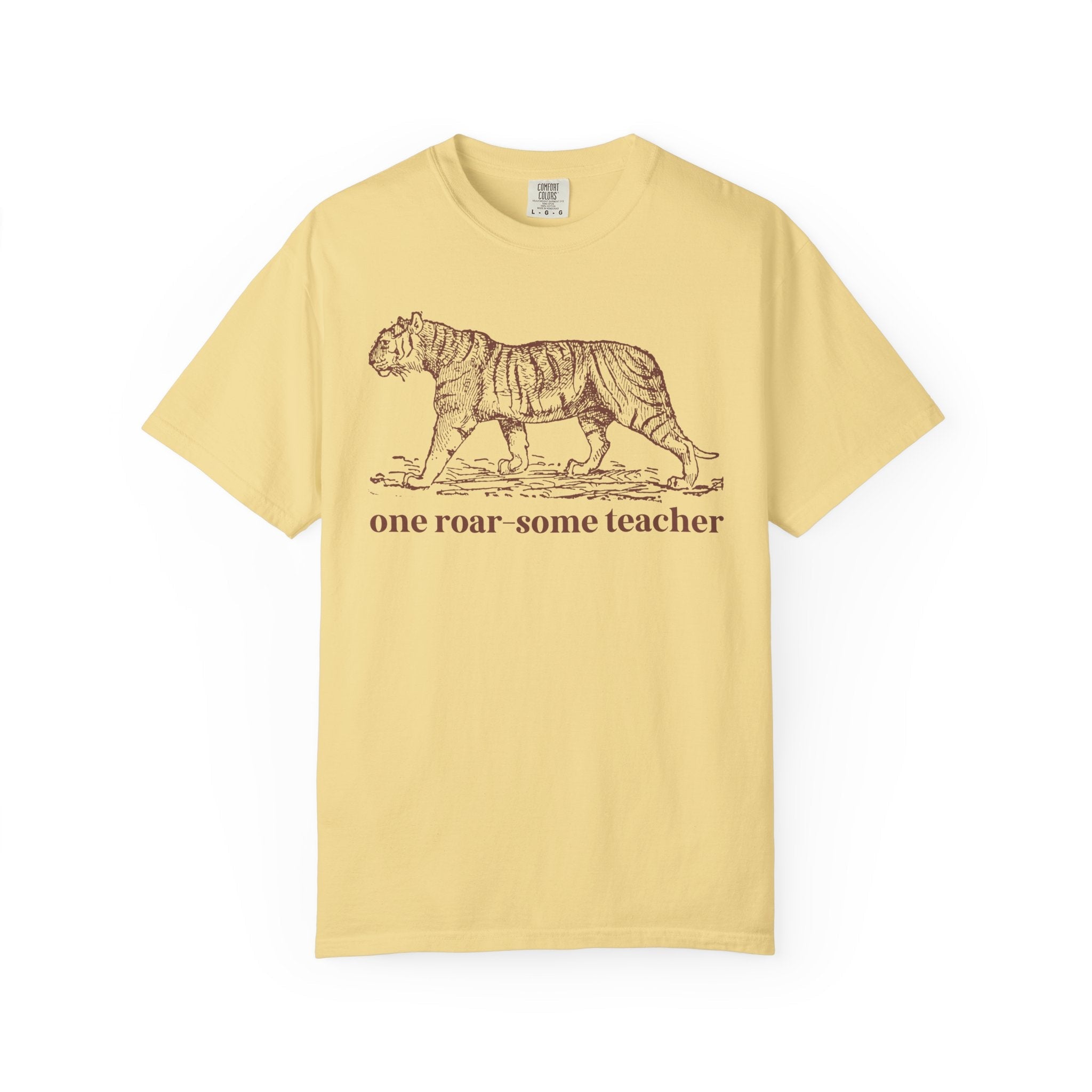 Funny Teacher Tee Shirt for Schools with a Tiger Mascot, Cute and Silly High School Teacher or Middle School Teacher Tee, Animal Lover Tee - Opal and June
