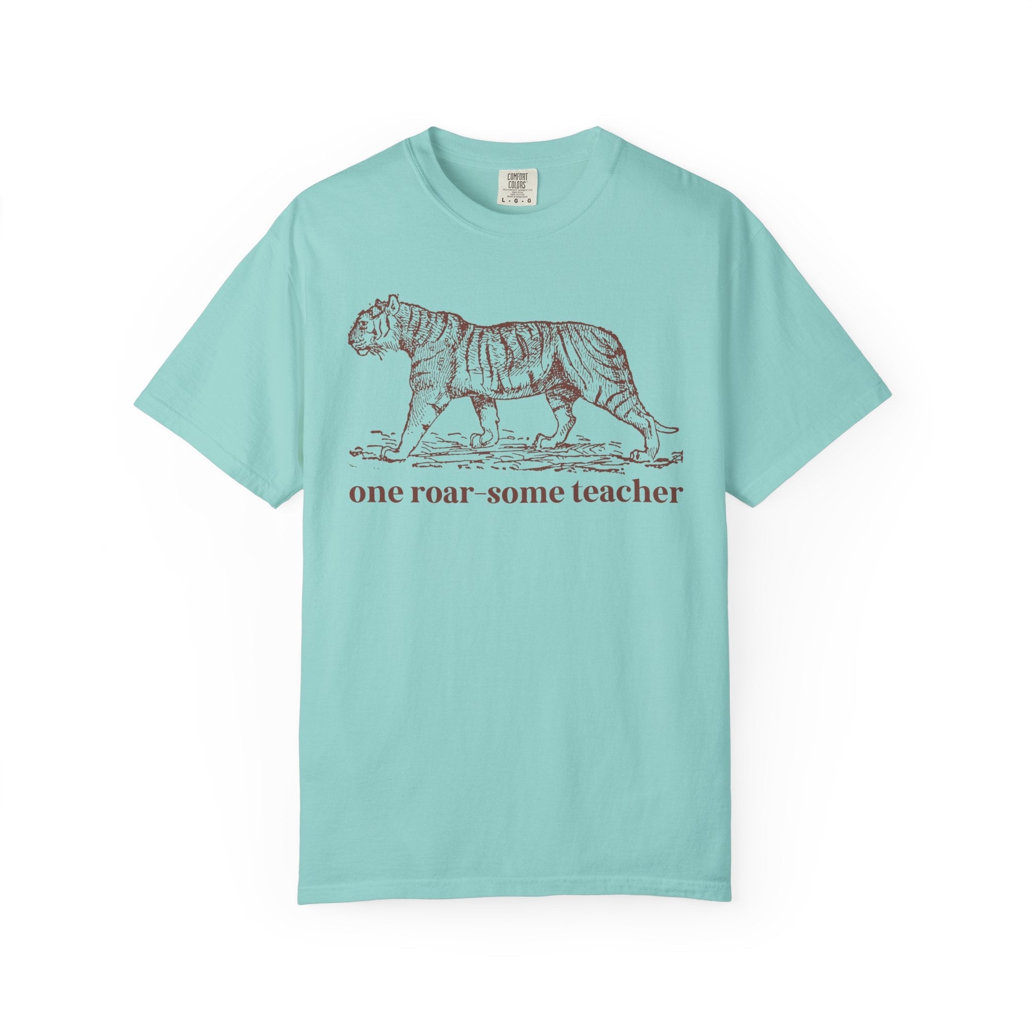 Funny Teacher Tee Shirt for Schools with a Tiger Mascot, Cute and Silly High School Teacher or Middle School Teacher Tee, Animal Lover Tee - Opal and June