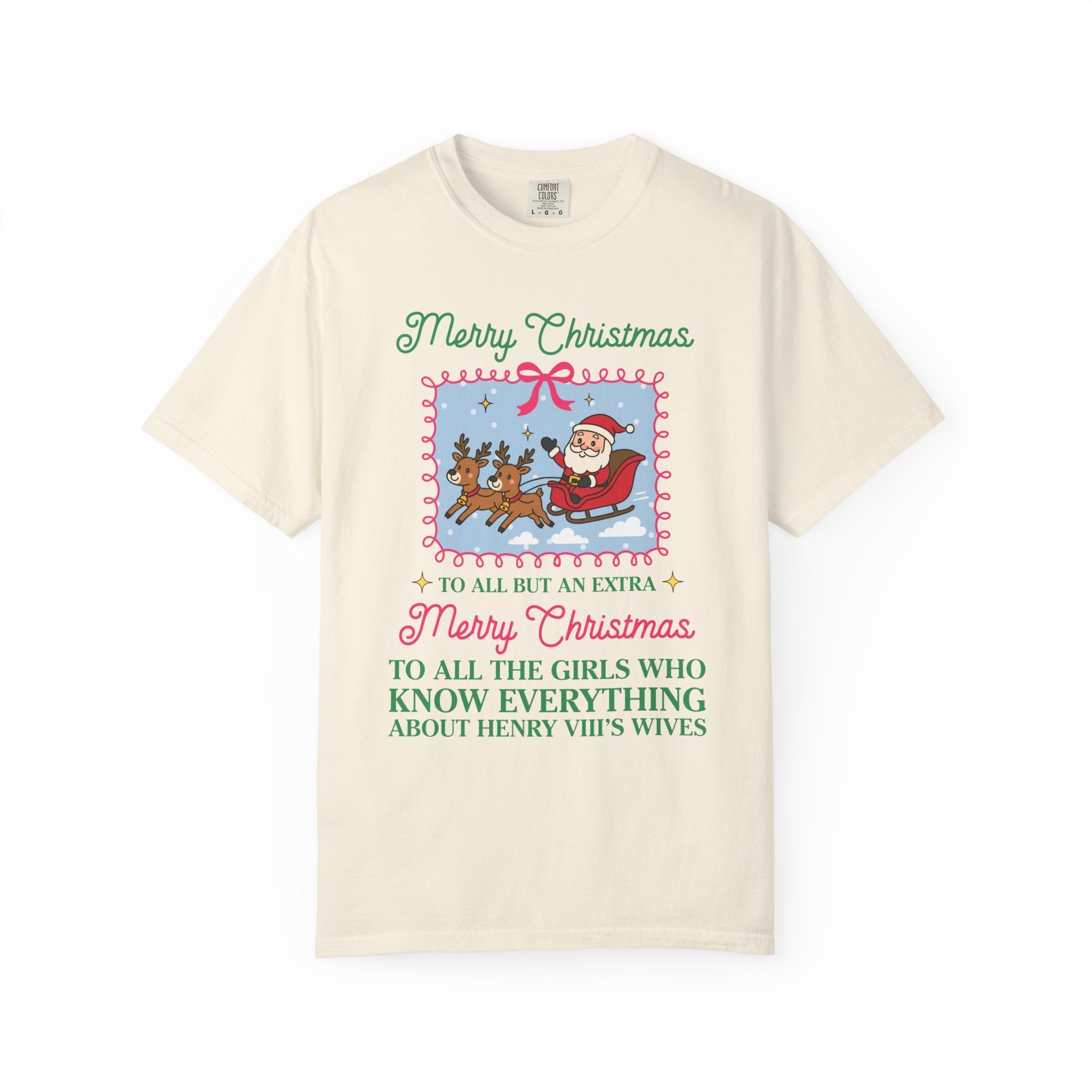 Funny Tudor History Tee Shirt for Christmas: Henry the 8th's Wives, Silly 90s Throwback T-Shirt for Historian, Women's History Buff Gift - Opal and June