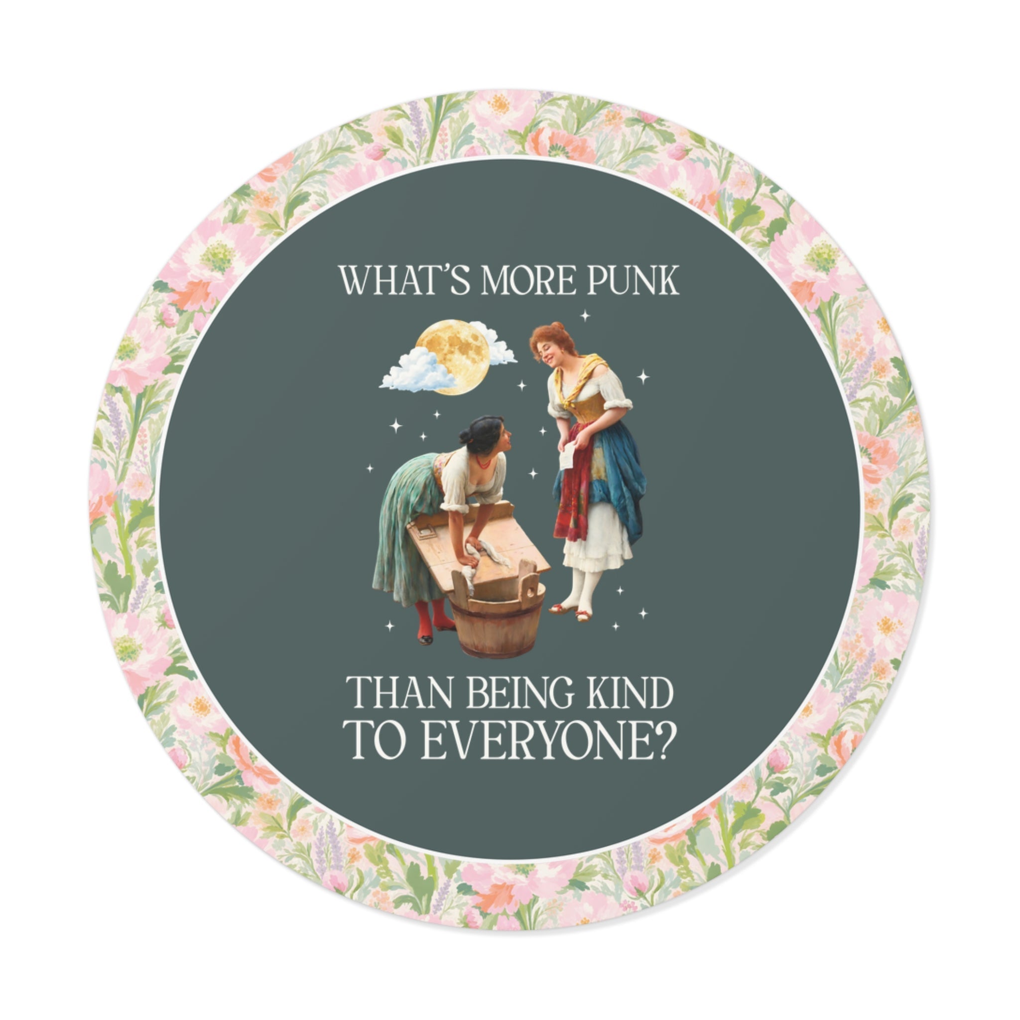 Funny Women's Rights Sticker for Feminist: What's More Punk Thank Taking Down the Patriarchy | Silly Art History or Museum Lover Sticker - Opal and June