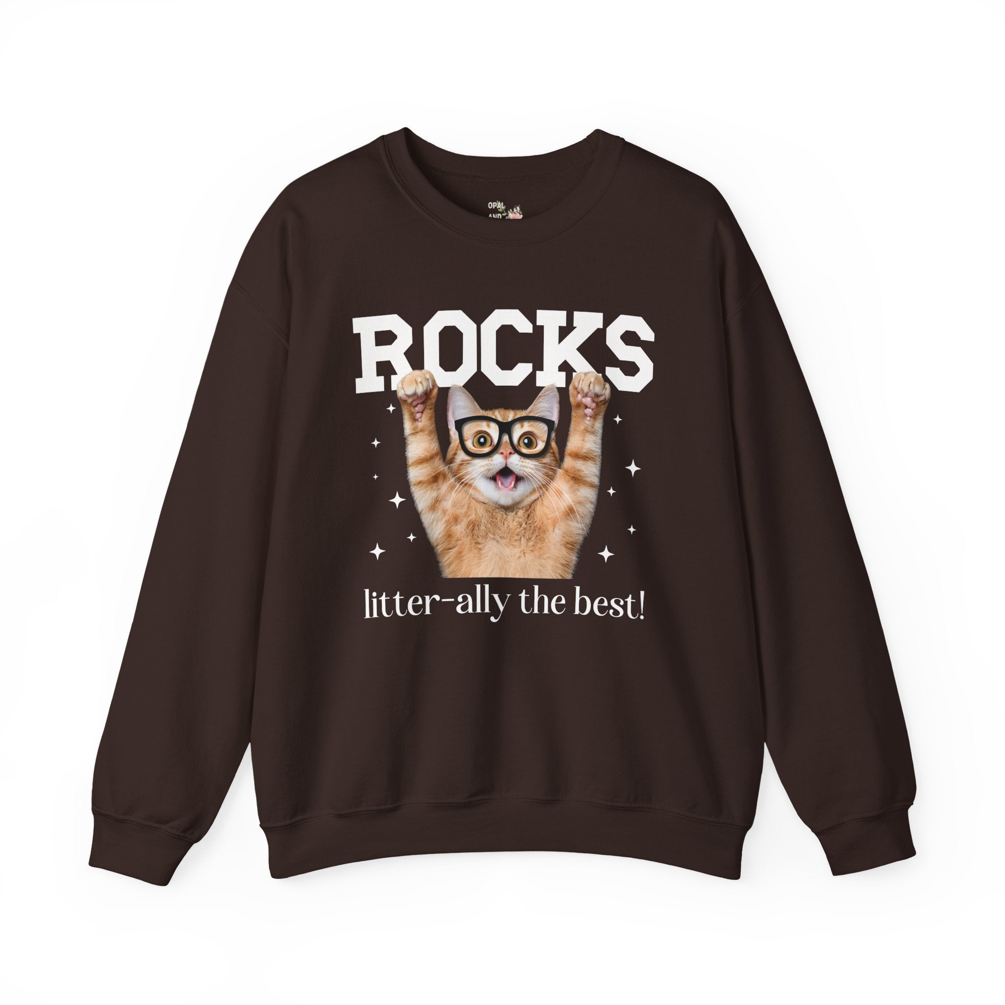 Geological Science Teacher Cat Lover Sweatshirt, Back to School, Funny Saying Cat Mom or Cat Dad Gift, First Day of School Geology Professor - Opal and June