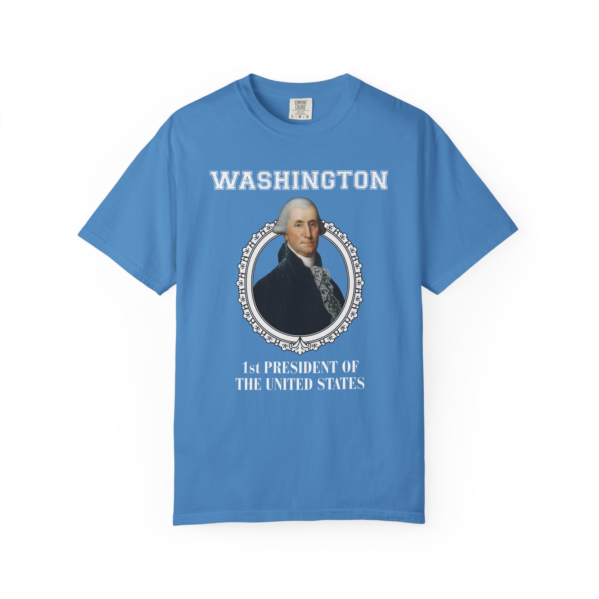 George Washington US President American History Buff Tee Shirt, Early US History, Revolutionary War Historian Gift, History Teacher Tee - Opal and June
