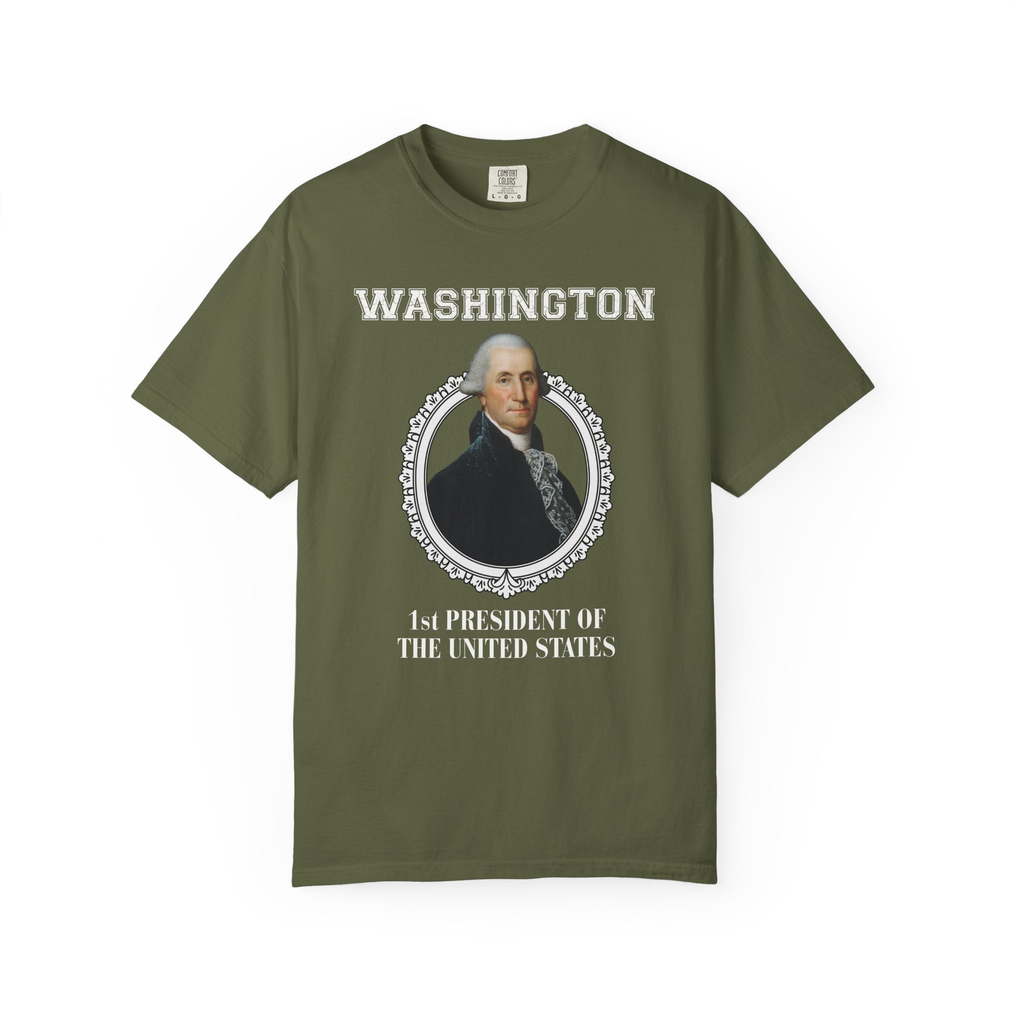 George Washington US President American History Buff Tee Shirt, Early US History, Revolutionary War Historian Gift, History Teacher Tee - Opal and June