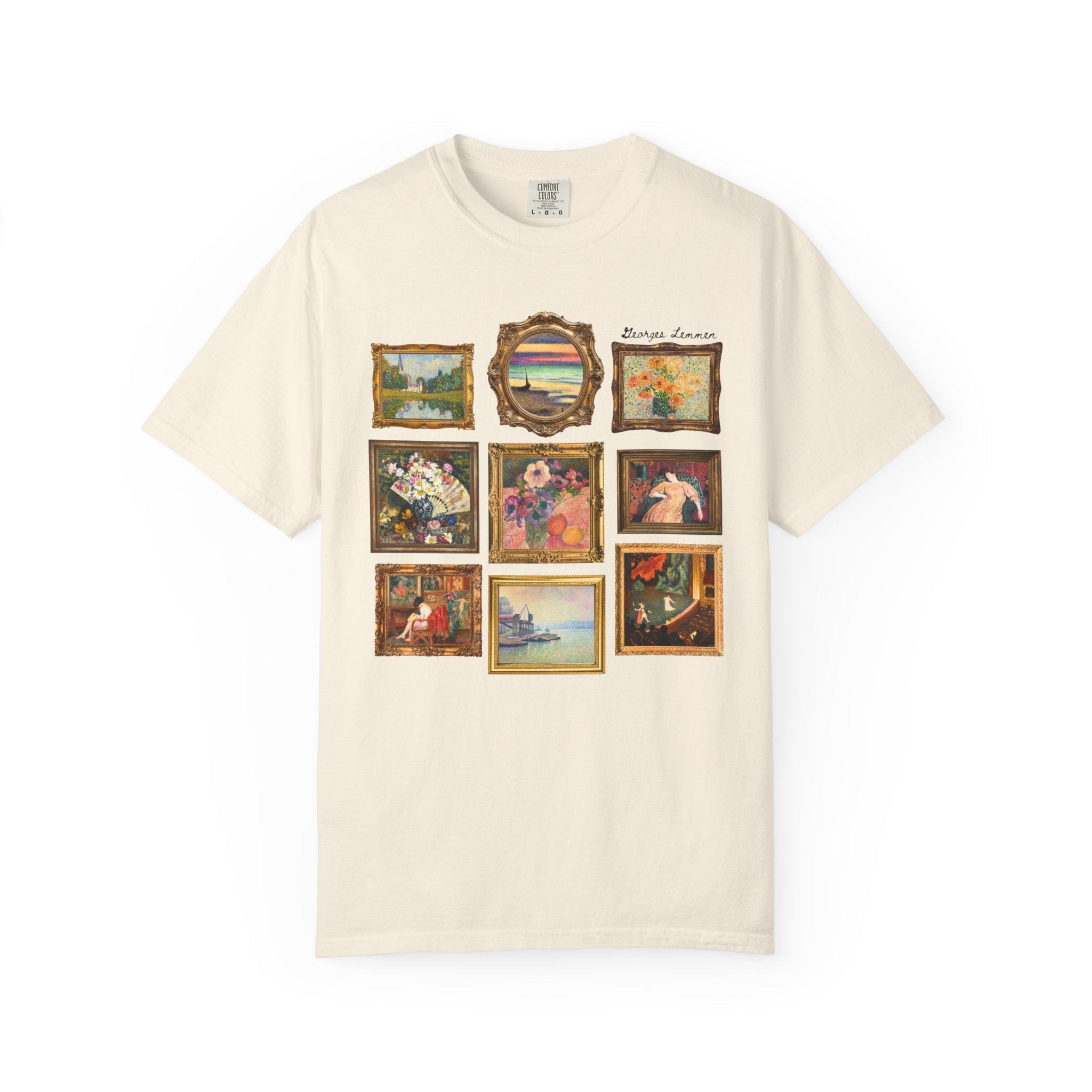 Georges Lemmen Art History Tee Shirt: Belgium Neo - Impressionist and Post - Impressionist Modern Art, 19th Century Famous European Paintings - Opal and June
