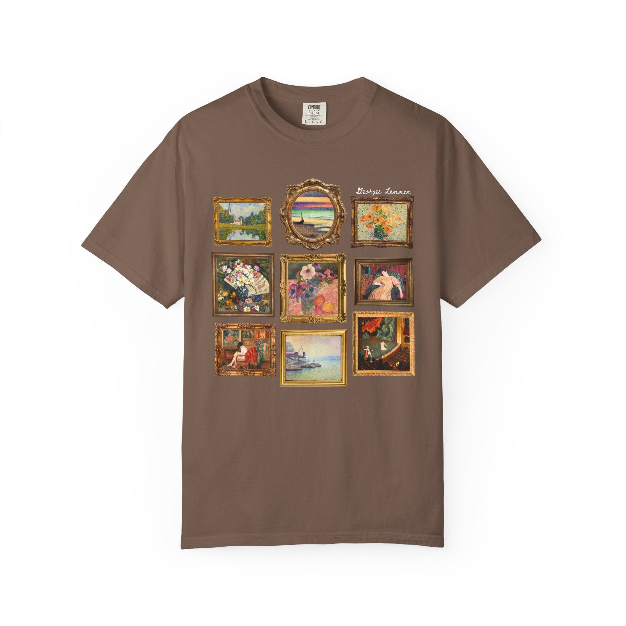 Georges Lemmen Art History Tee Shirt: Belgium Neo - Impressionist and Post - Impressionist Modern Art, 19th Century Famous European Paintings - Opal and June