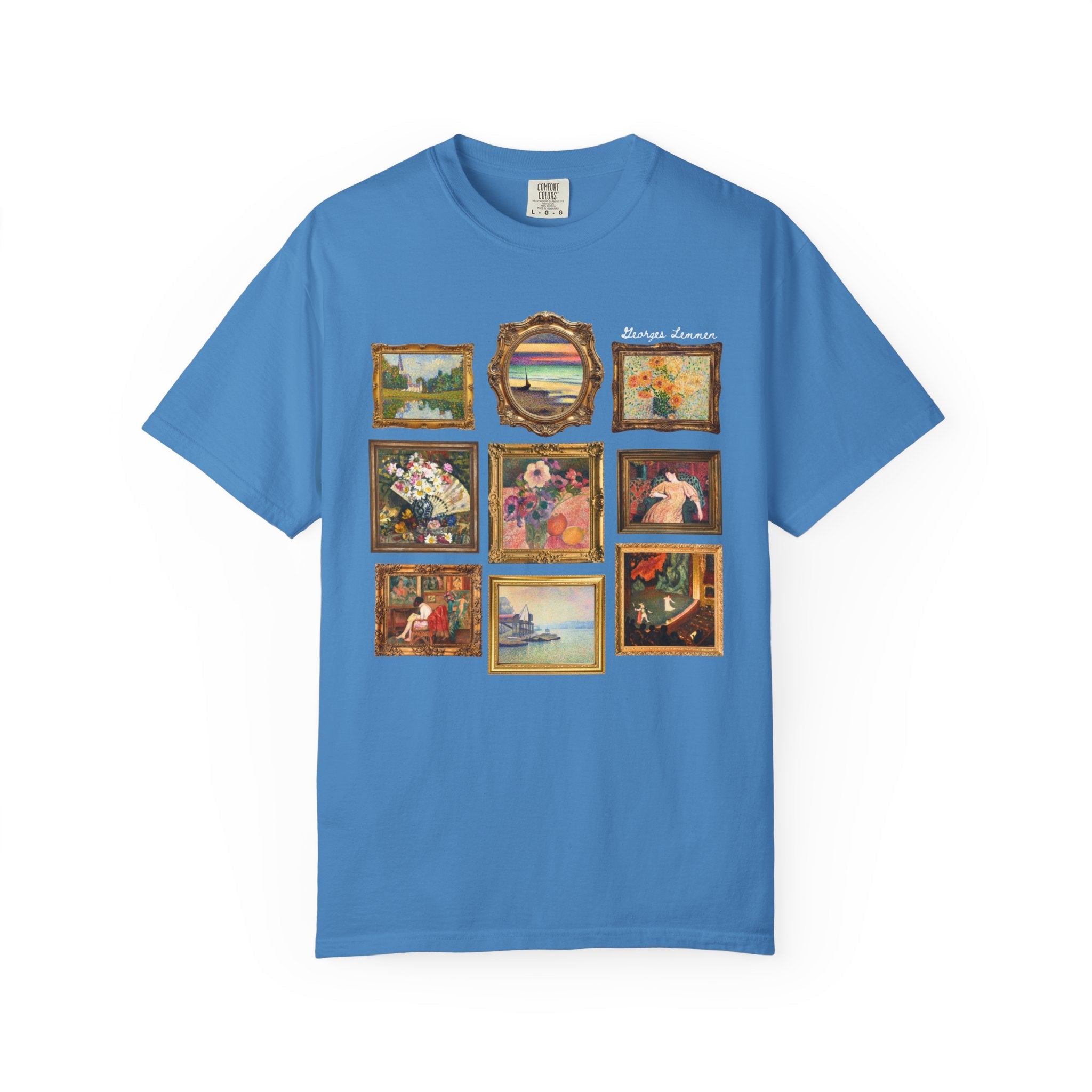 Georges Lemmen Art History Tee Shirt: Belgium Neo - Impressionist and Post - Impressionist Modern Art, 19th Century Famous European Paintings - Opal and June