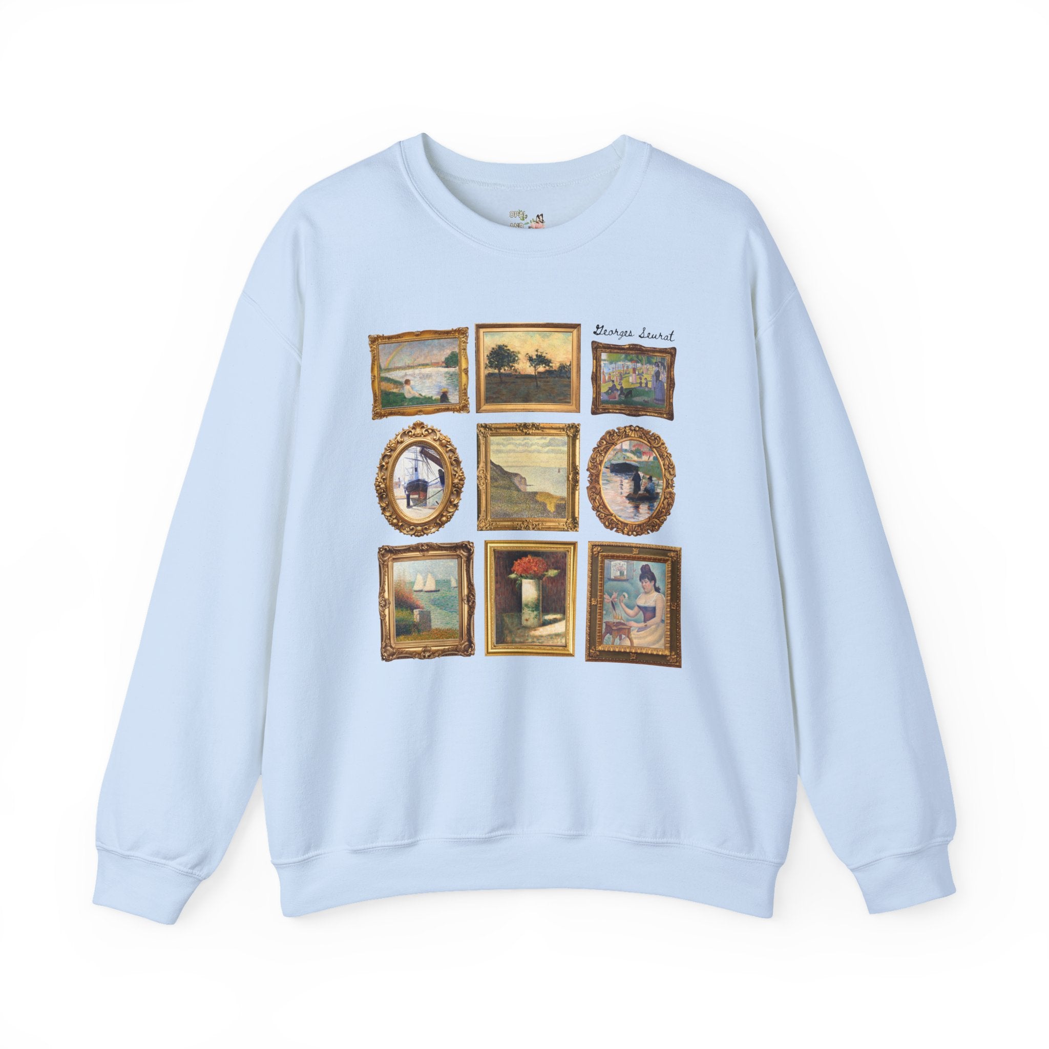 Georges Seurat Art History Sweatshirt: 19th Century Post - Impressionist Pointilism Art Movement, French Art History, Humanities Teacher Gift - Opal and June