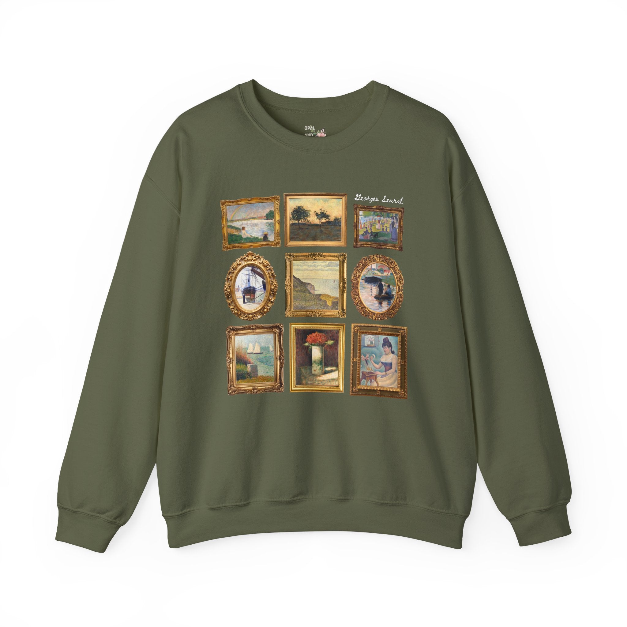 Georges Seurat Art History Sweatshirt: 19th Century Post - Impressionist Pointilism Art Movement, French Art History, Humanities Teacher Gift - Opal and June
